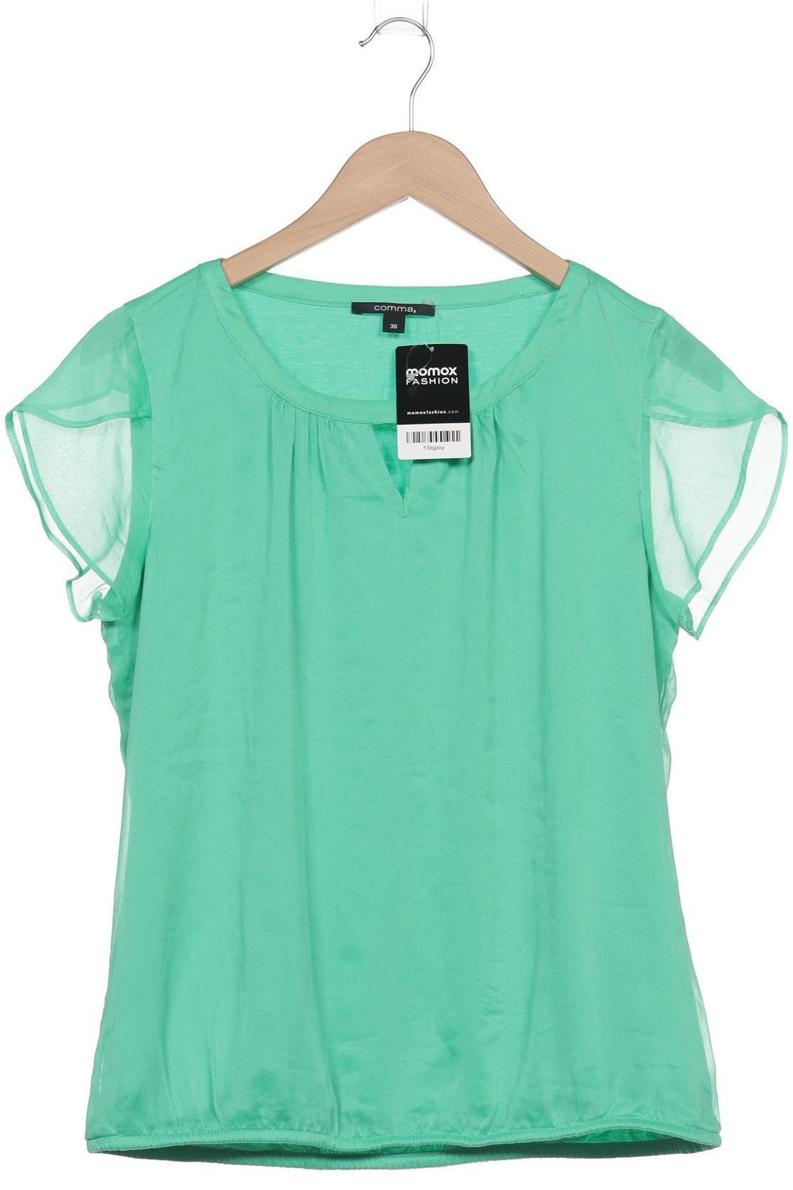 

Comma Damen T-Shirt, grün, Gr. 36