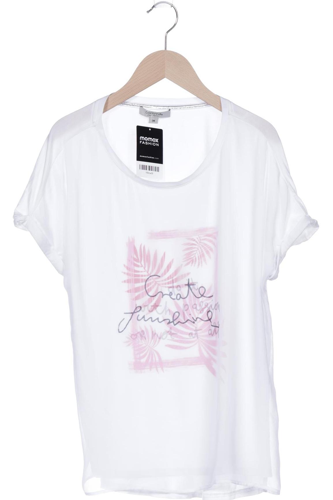 

Comma Damen T-Shirt, weiß
