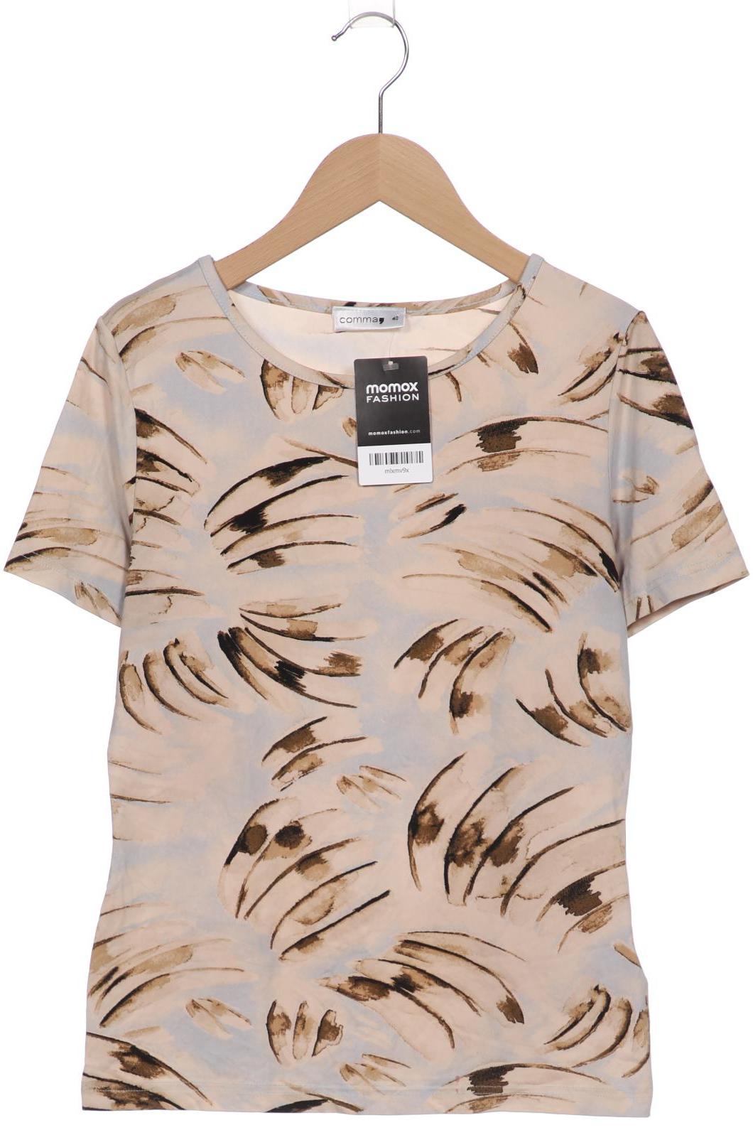 

Comma Damen T-Shirt, beige, Gr. 40