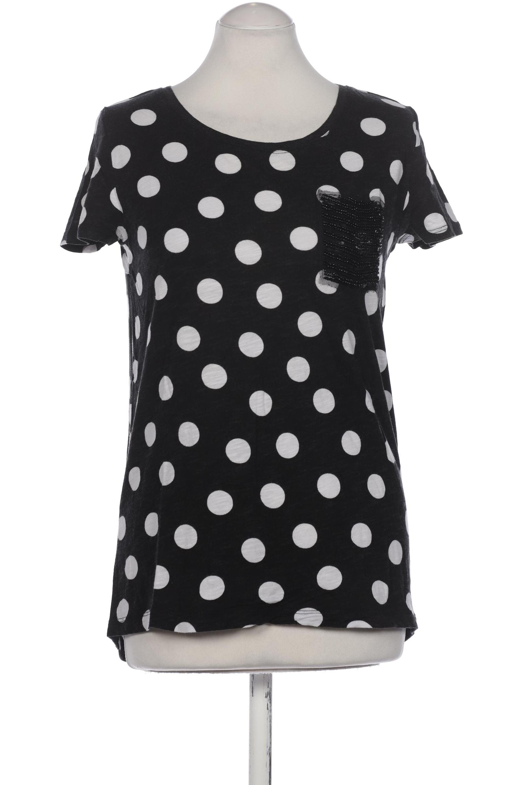 

Comma Damen T-Shirt, schwarz, Gr. 36