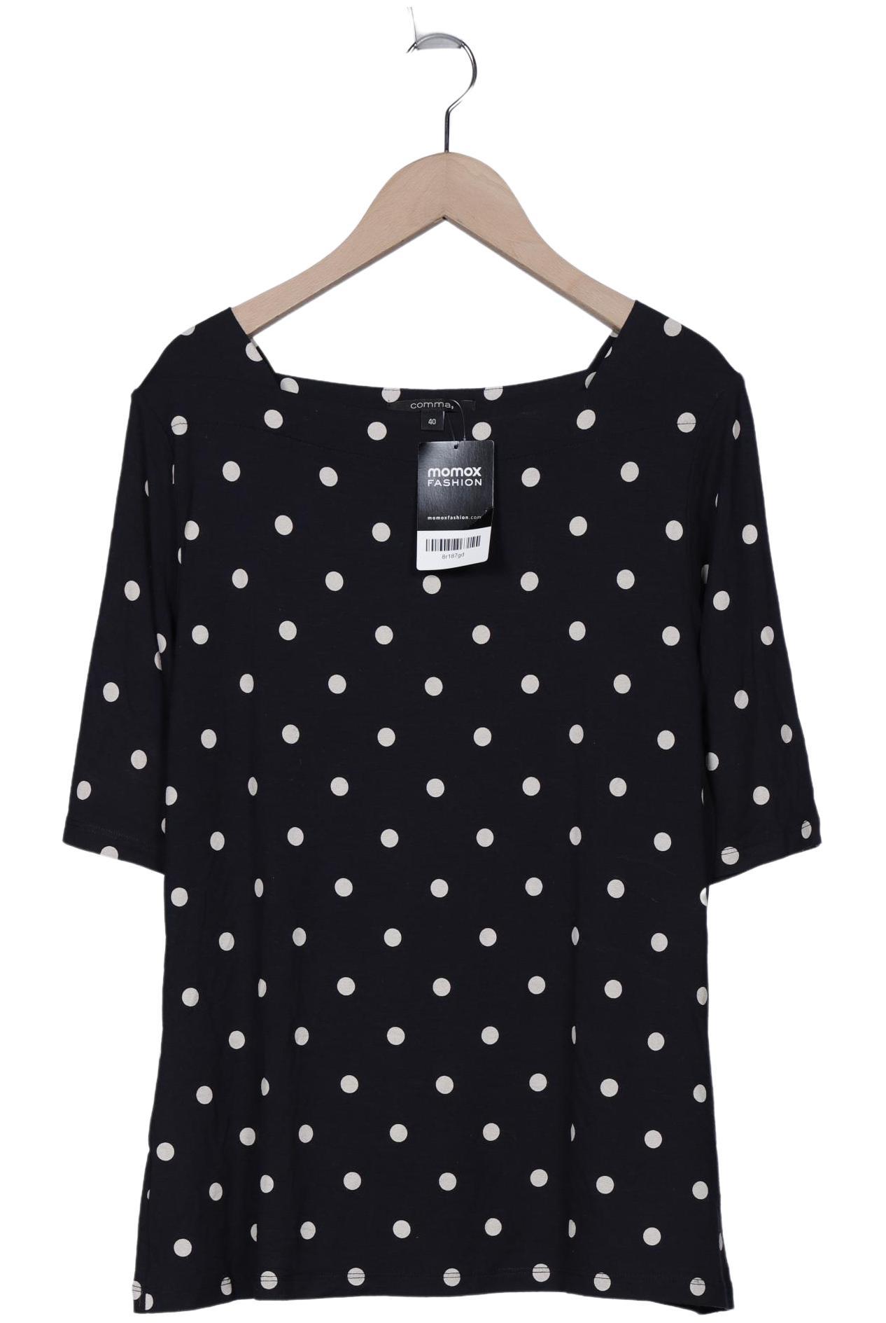 

Comma Damen T-Shirt, marineblau, Gr. 40