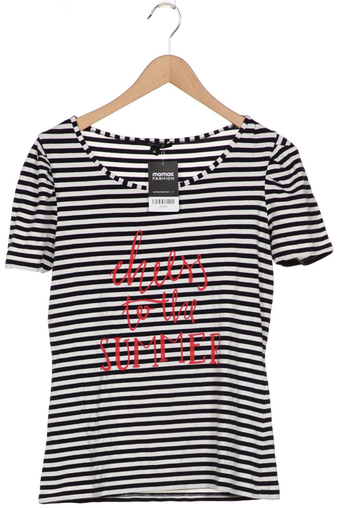 

Comma Damen T-Shirt, marineblau, Gr. 38