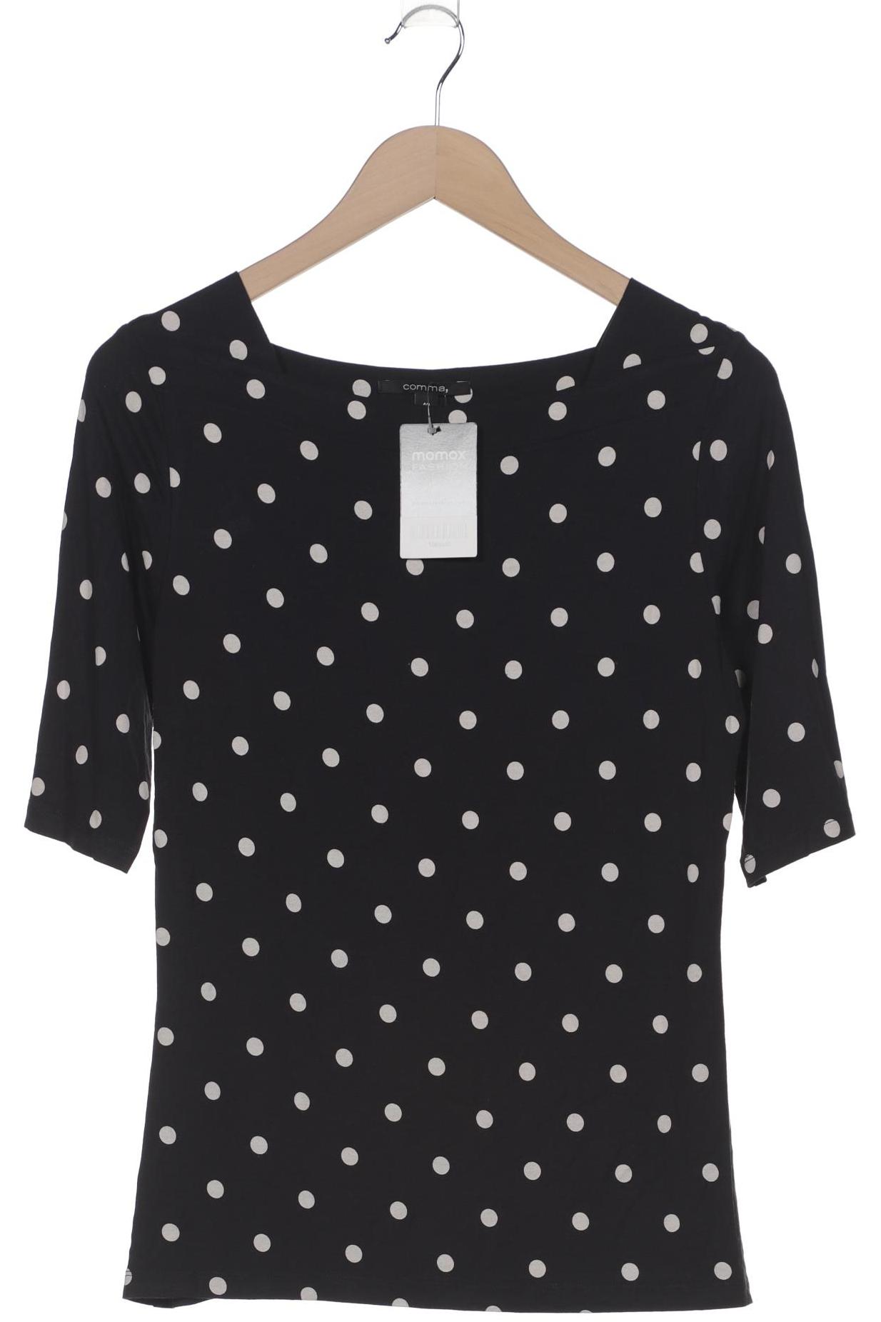 

Comma Damen T-Shirt, schwarz, Gr. 40