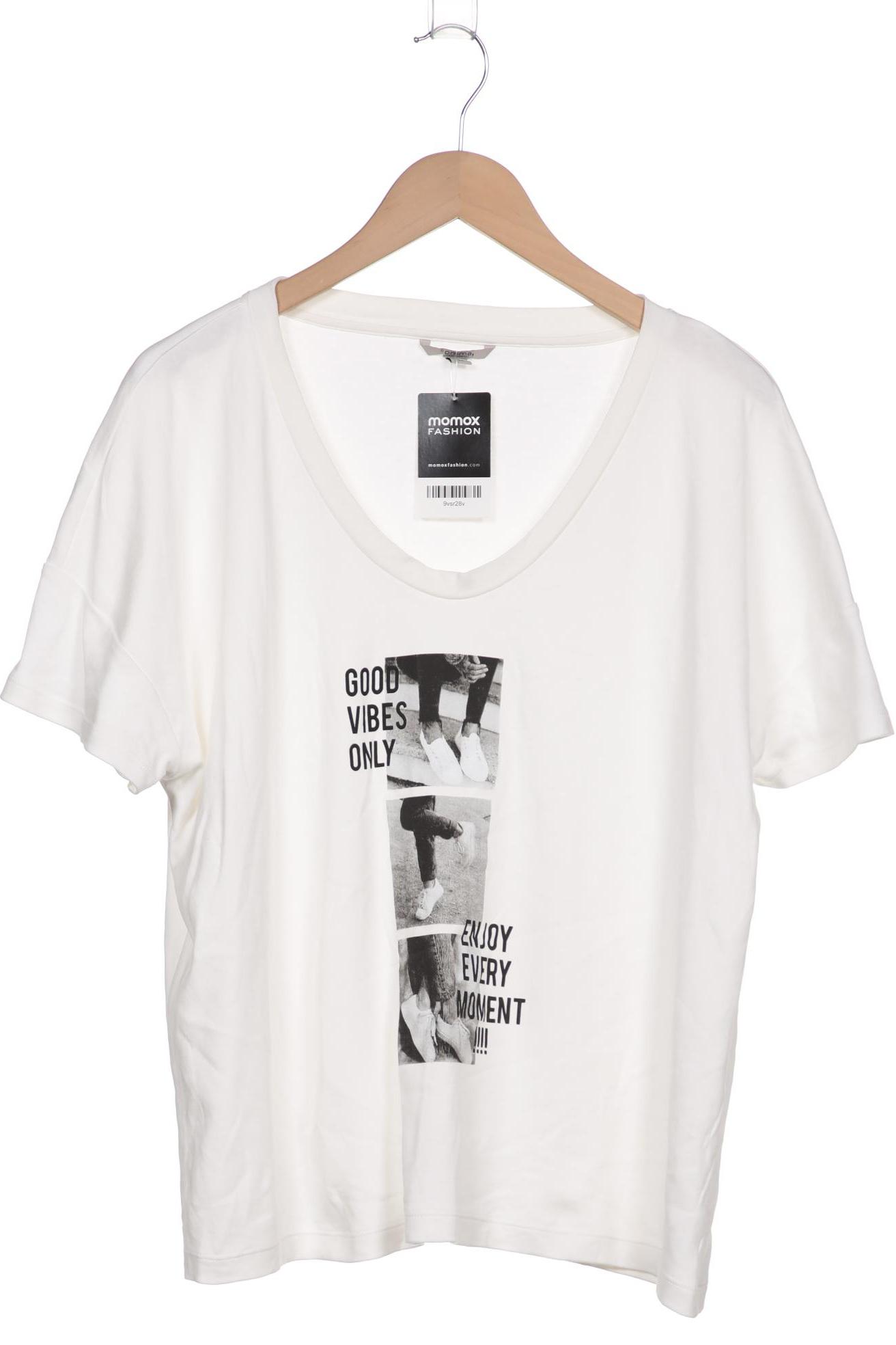 

Comma Damen T-Shirt, weiß, Gr. 44