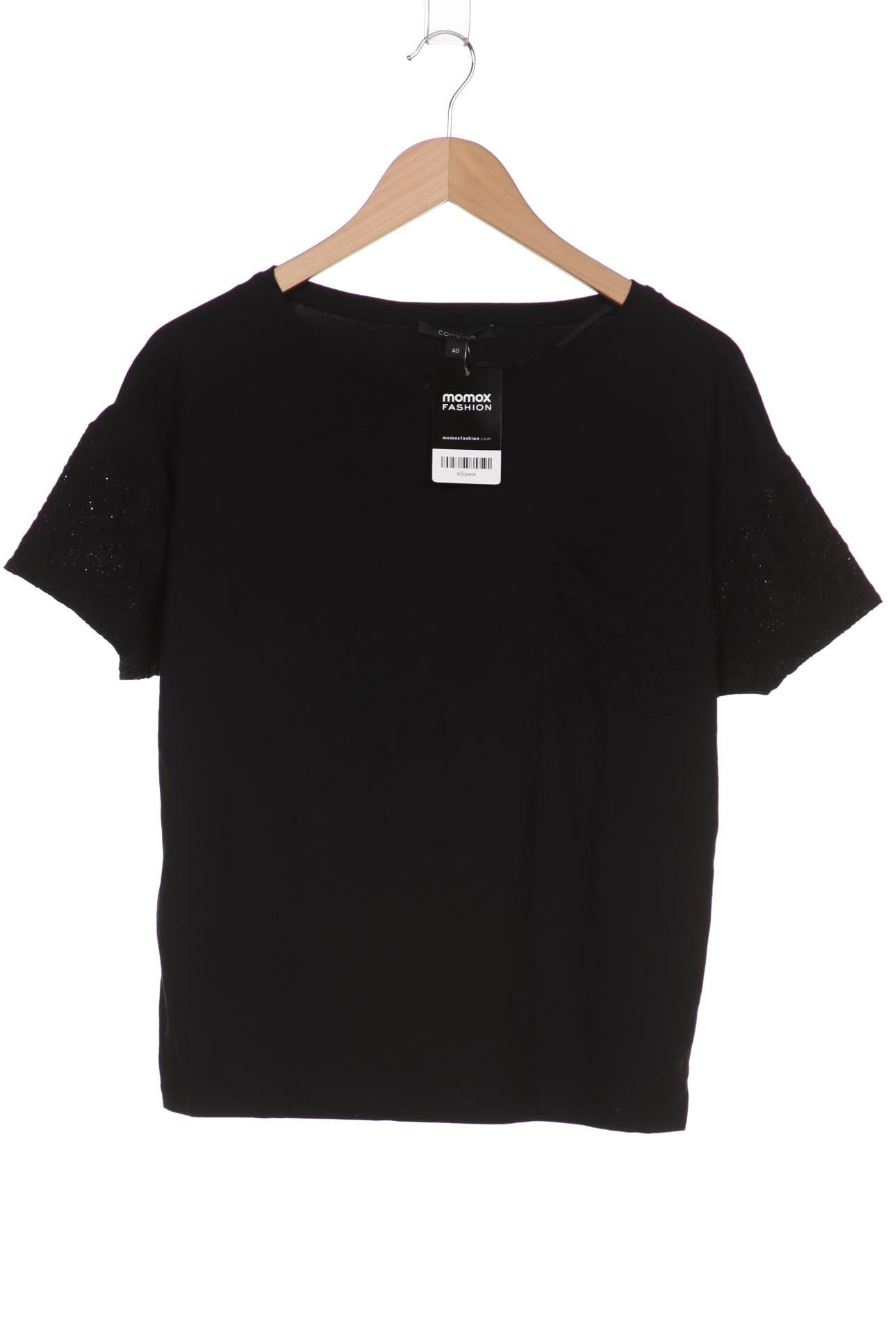 

Comma Damen T-Shirt, schwarz, Gr. 40