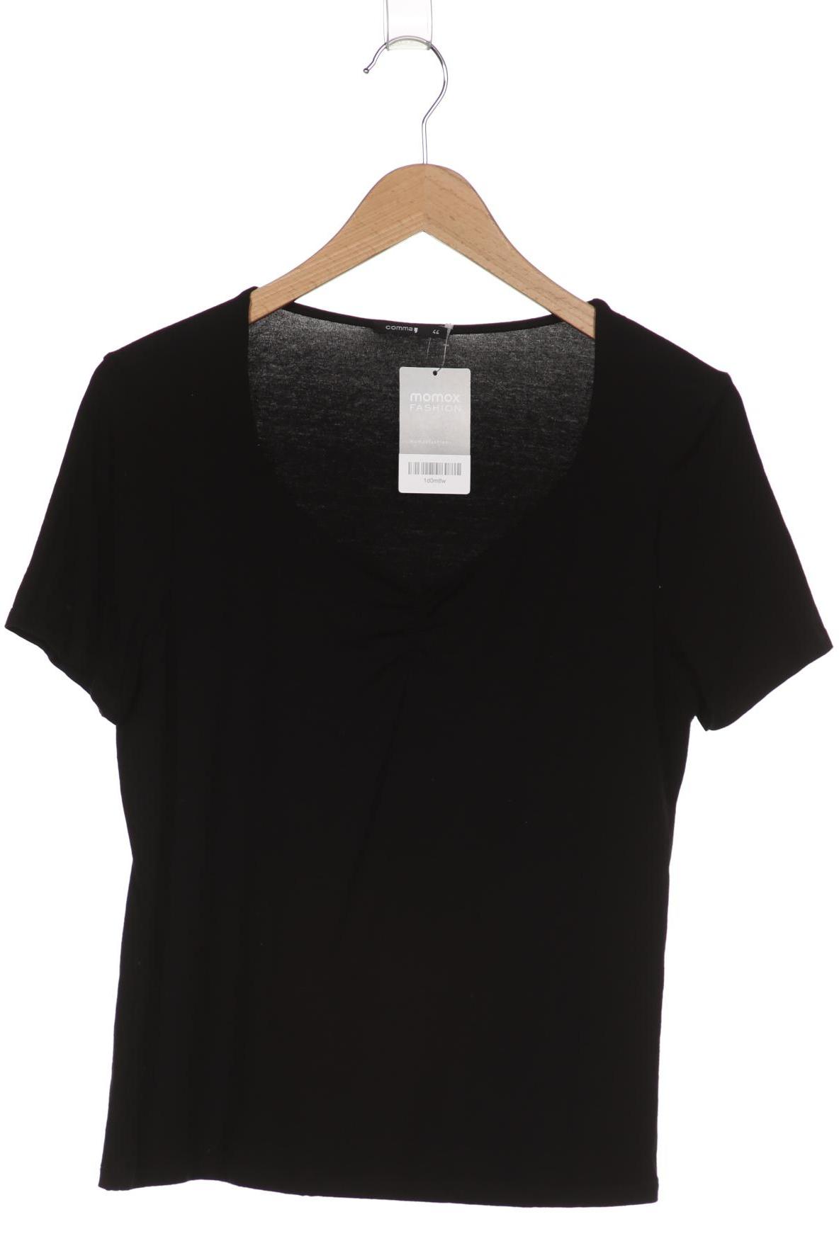 

Comma Damen T-Shirt, schwarz