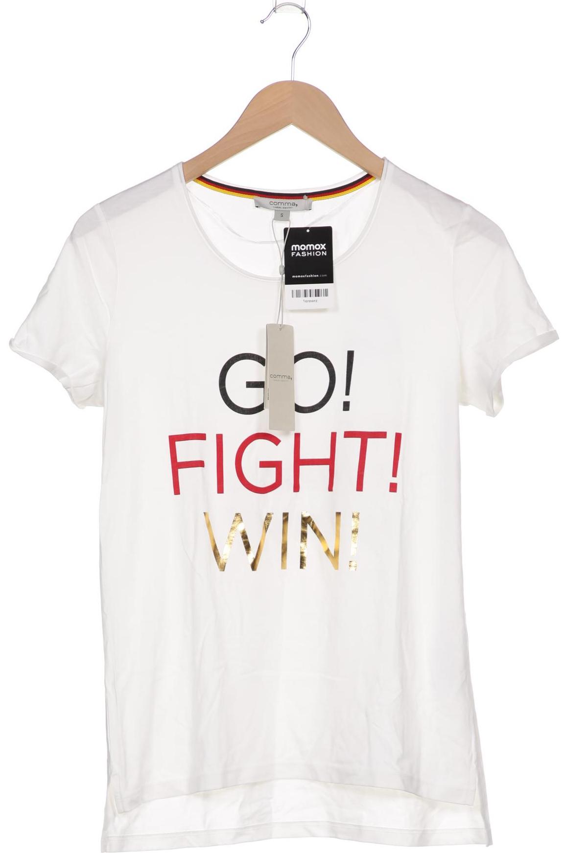 

Comma Damen T-Shirt, weiß
