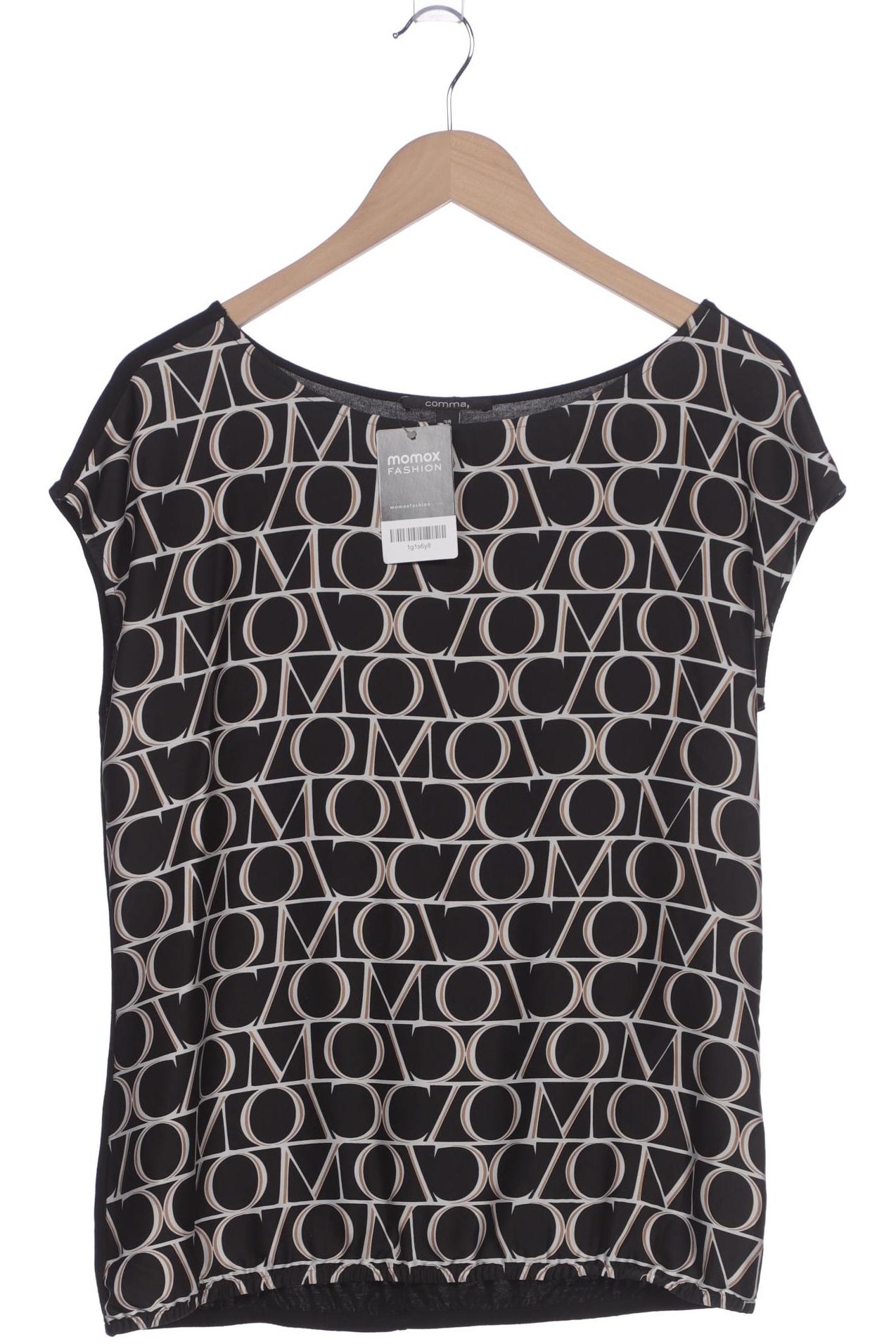 

Comma Damen T-Shirt, schwarz, Gr. 38