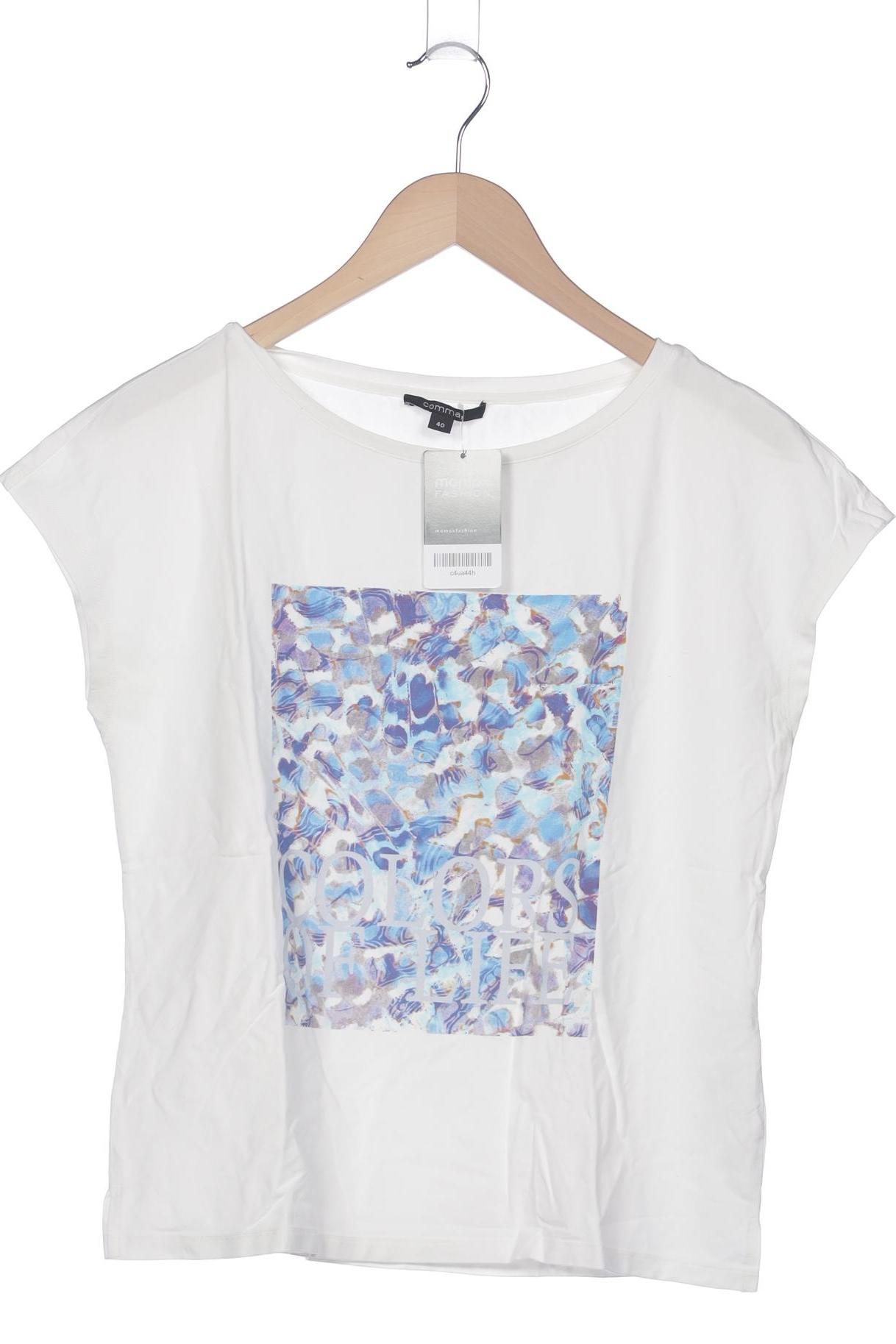 

Comma Damen T-Shirt, weiß, Gr. 40