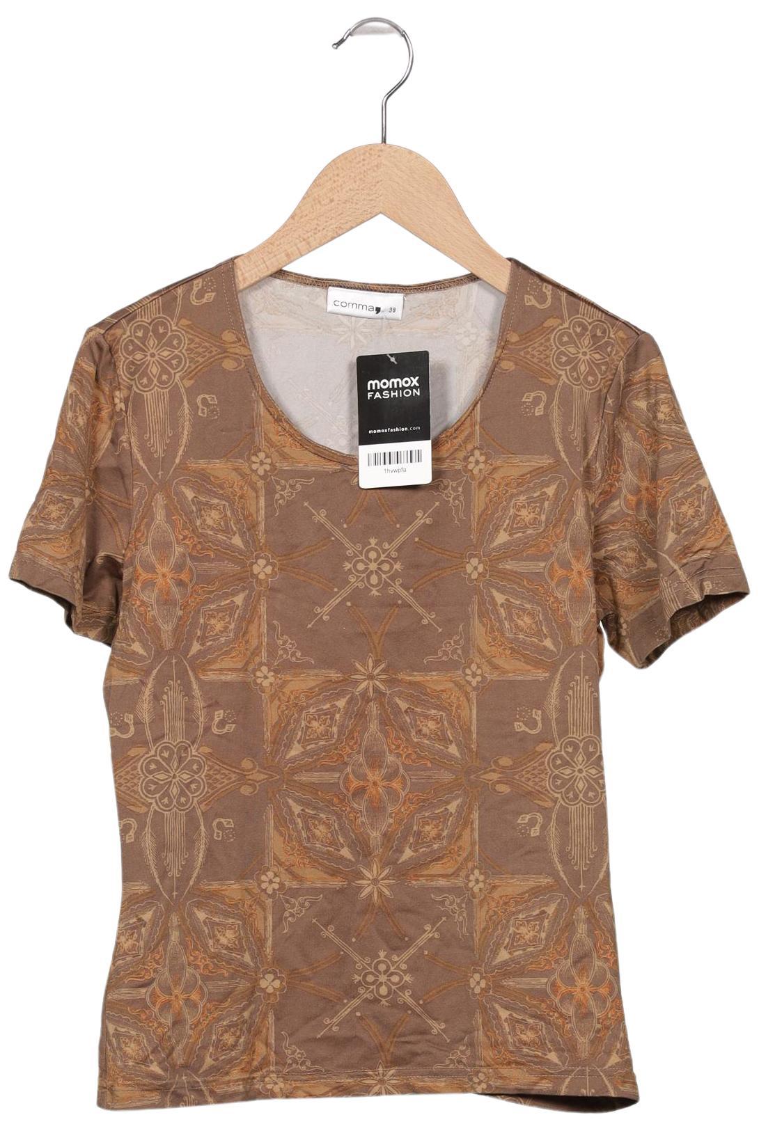 

Comma Damen T-Shirt, braun, Gr. 38