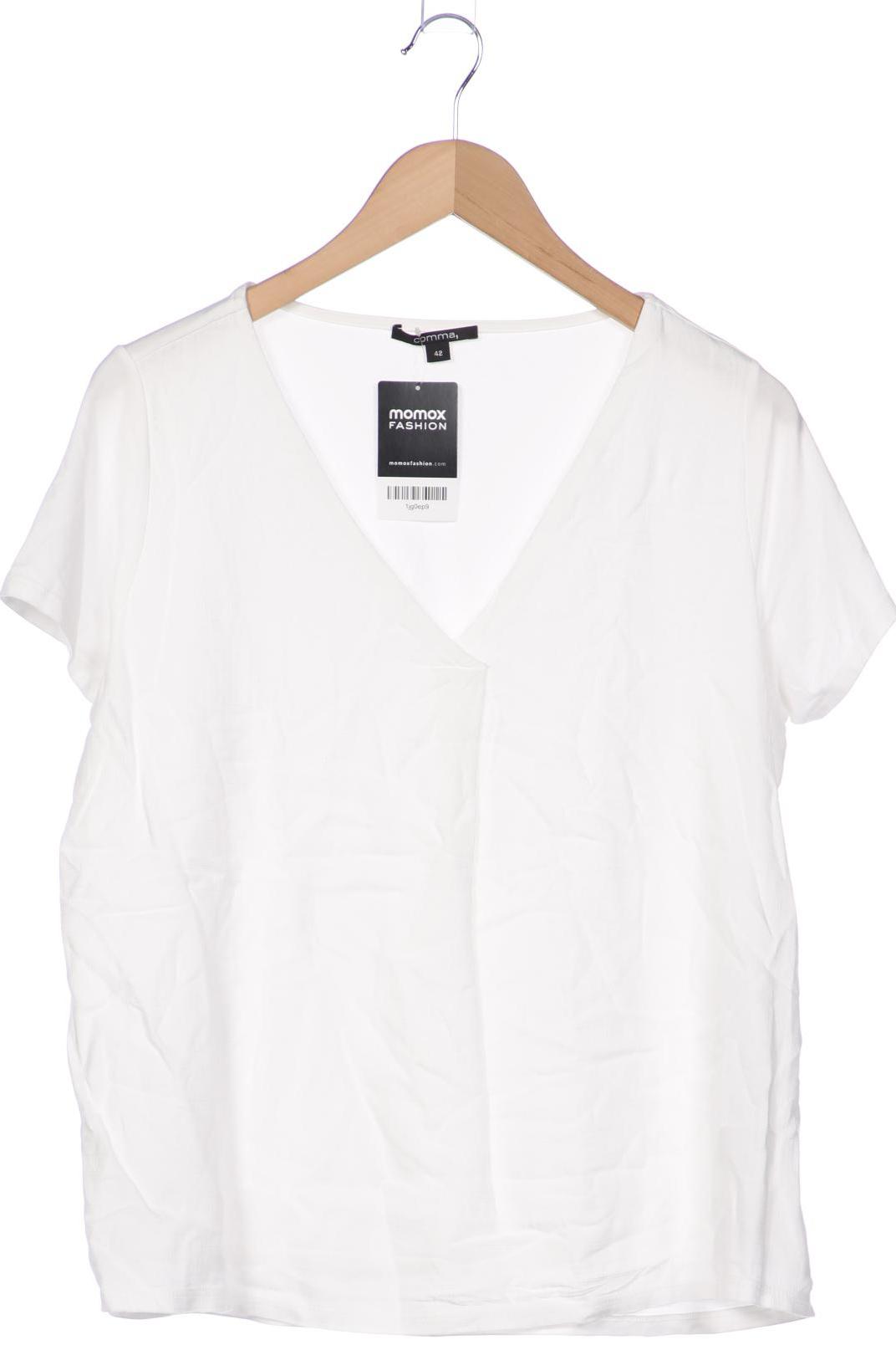 

Comma Damen T-Shirt, weiß