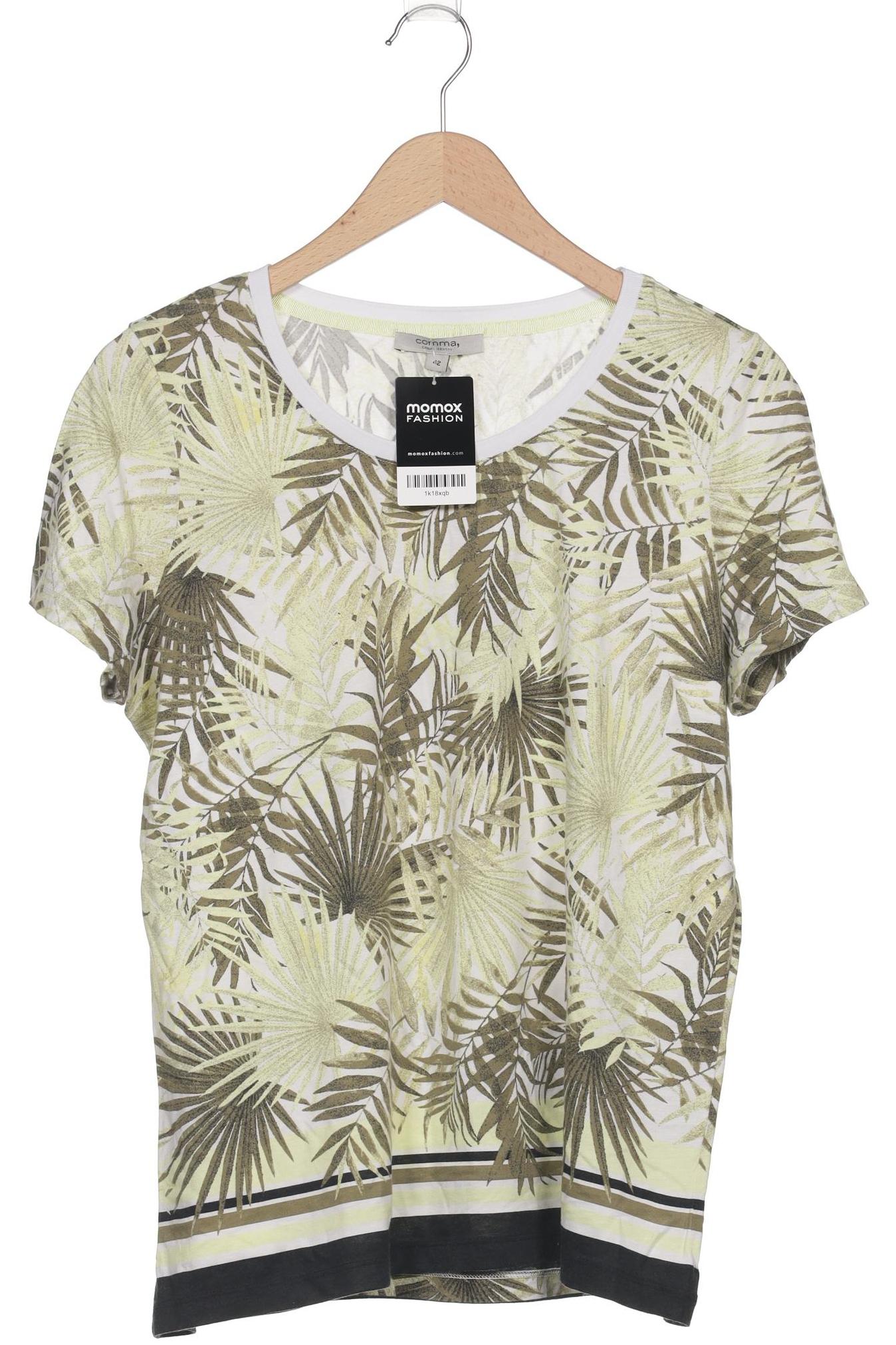 

Comma Damen T-Shirt, hellgrün, Gr. 42