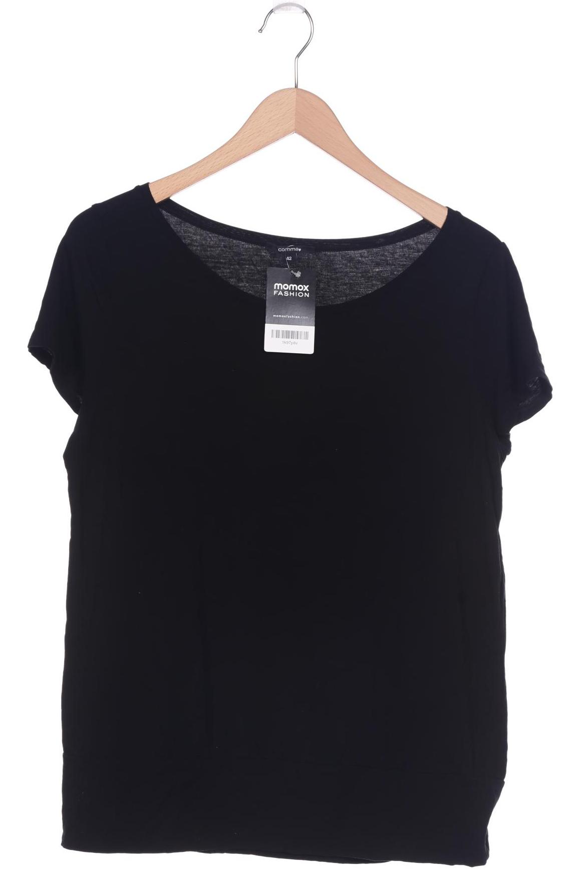 

Comma Damen T-Shirt, schwarz, Gr. 42