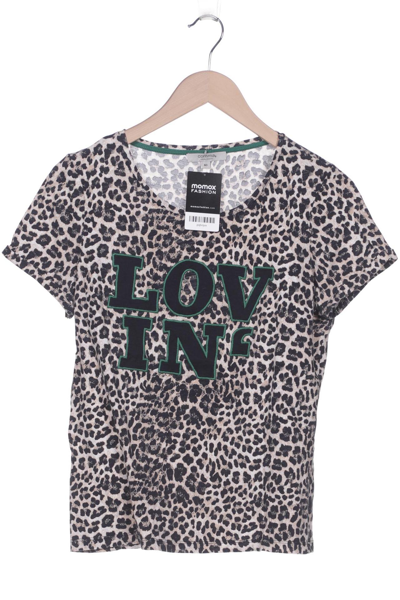 

Comma Damen T-Shirt, beige, Gr. 40
