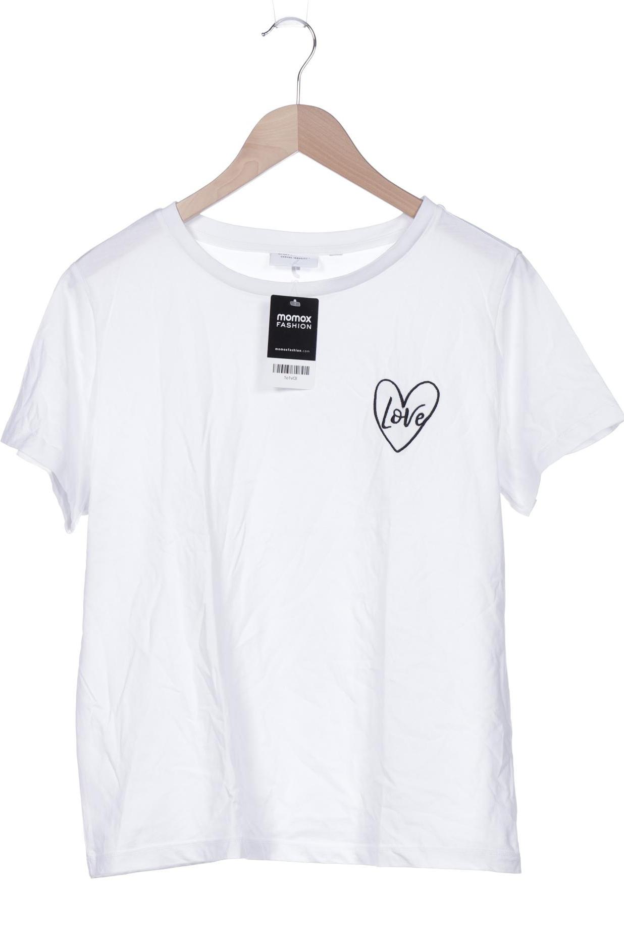 

Comma Damen T-Shirt, weiß, Gr. 46
