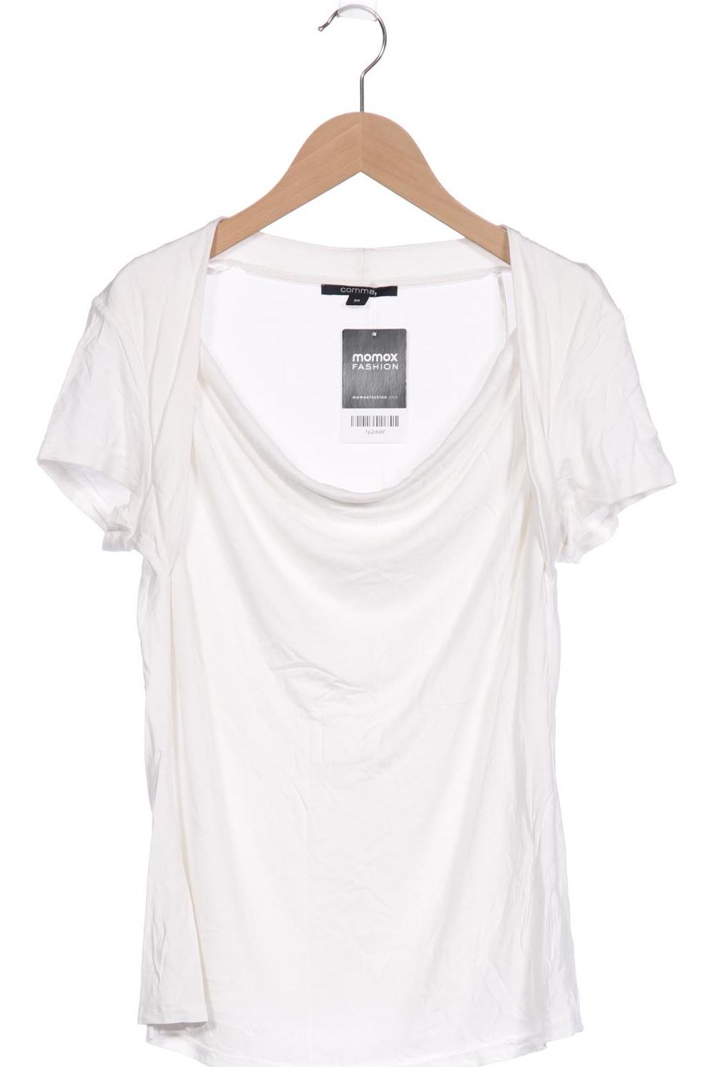 

Comma Damen T-Shirt, weiß