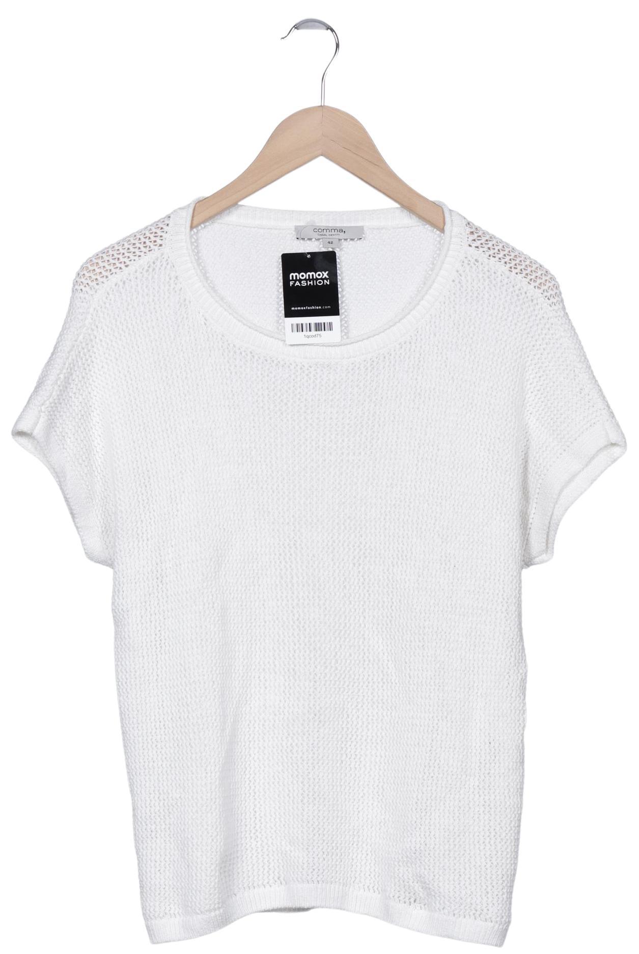 

Comma Damen T-Shirt, weiß, Gr. 42