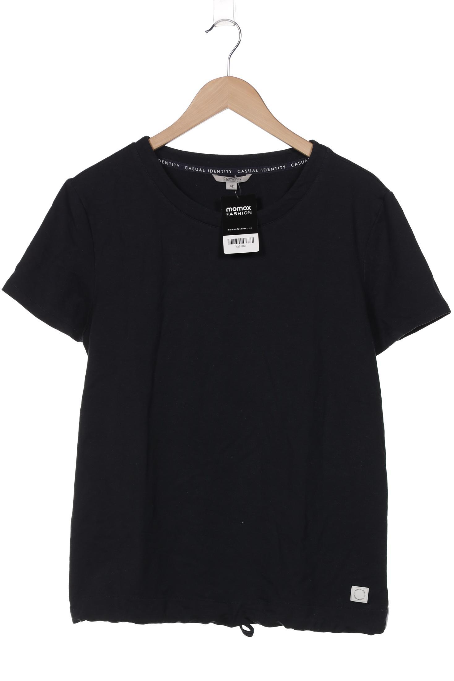 

Comma Damen T-Shirt, marineblau, Gr. 42