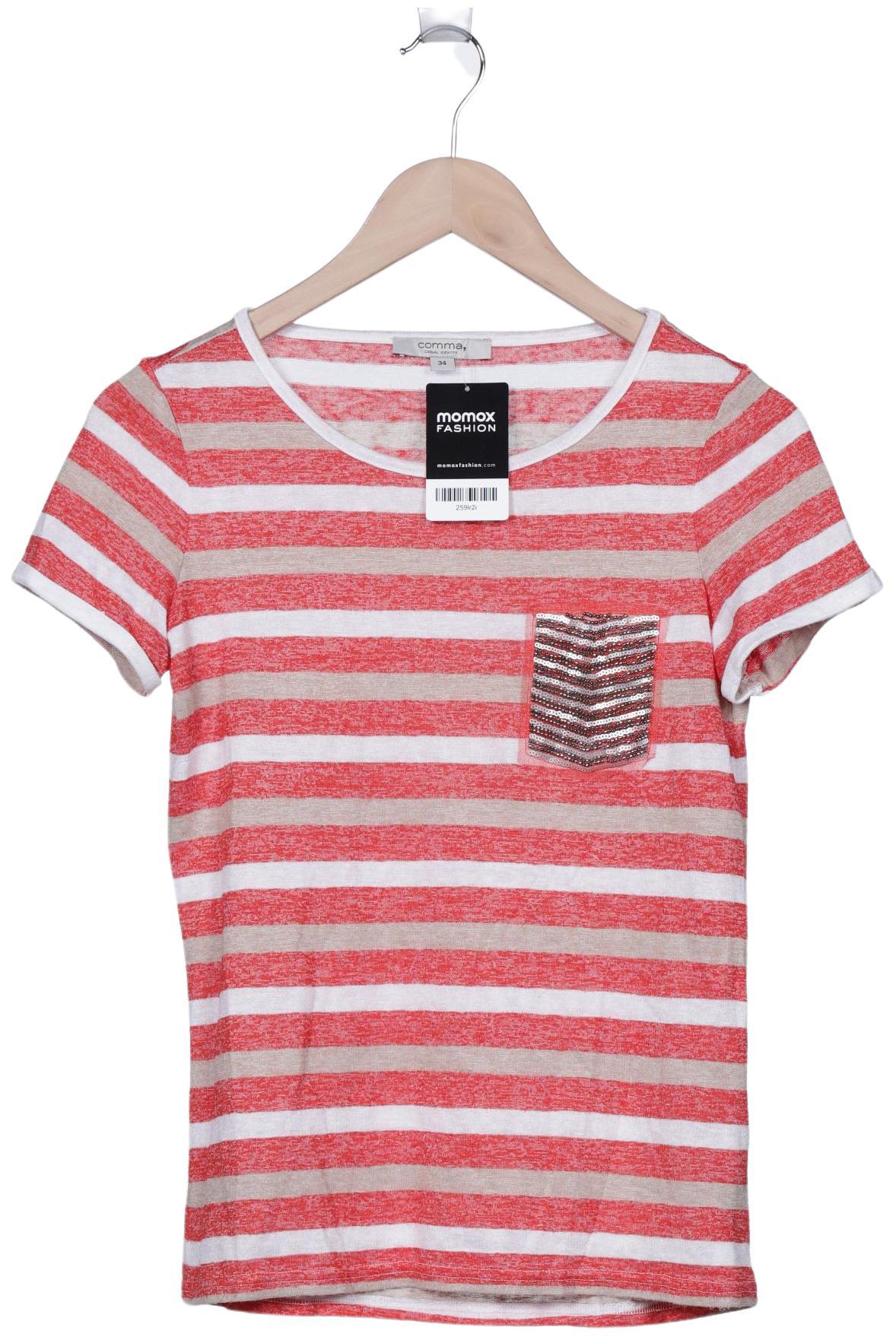 

Comma Damen T-Shirt, rot, Gr. 34