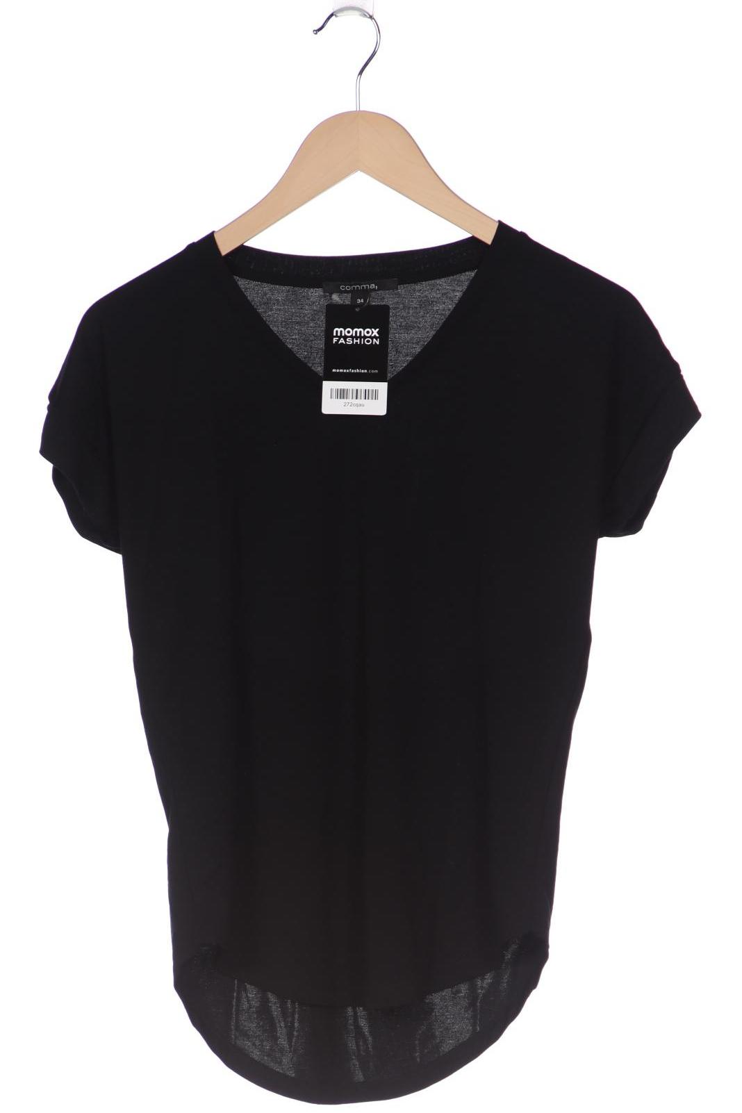 

Comma Damen T-Shirt, schwarz