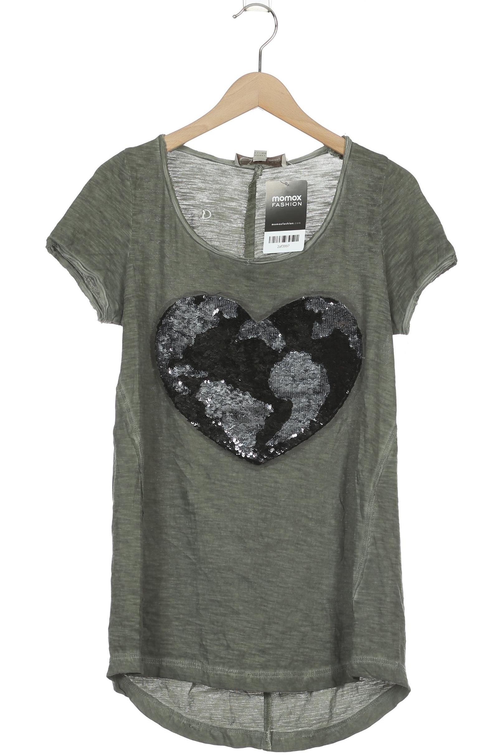 

Comma Damen T-Shirt, grün, Gr. 34