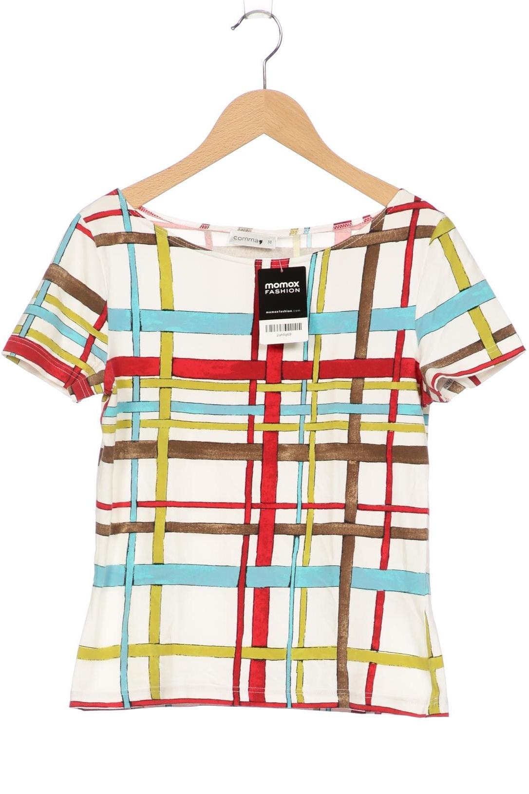

Comma Damen T-Shirt, weiß, Gr. 38