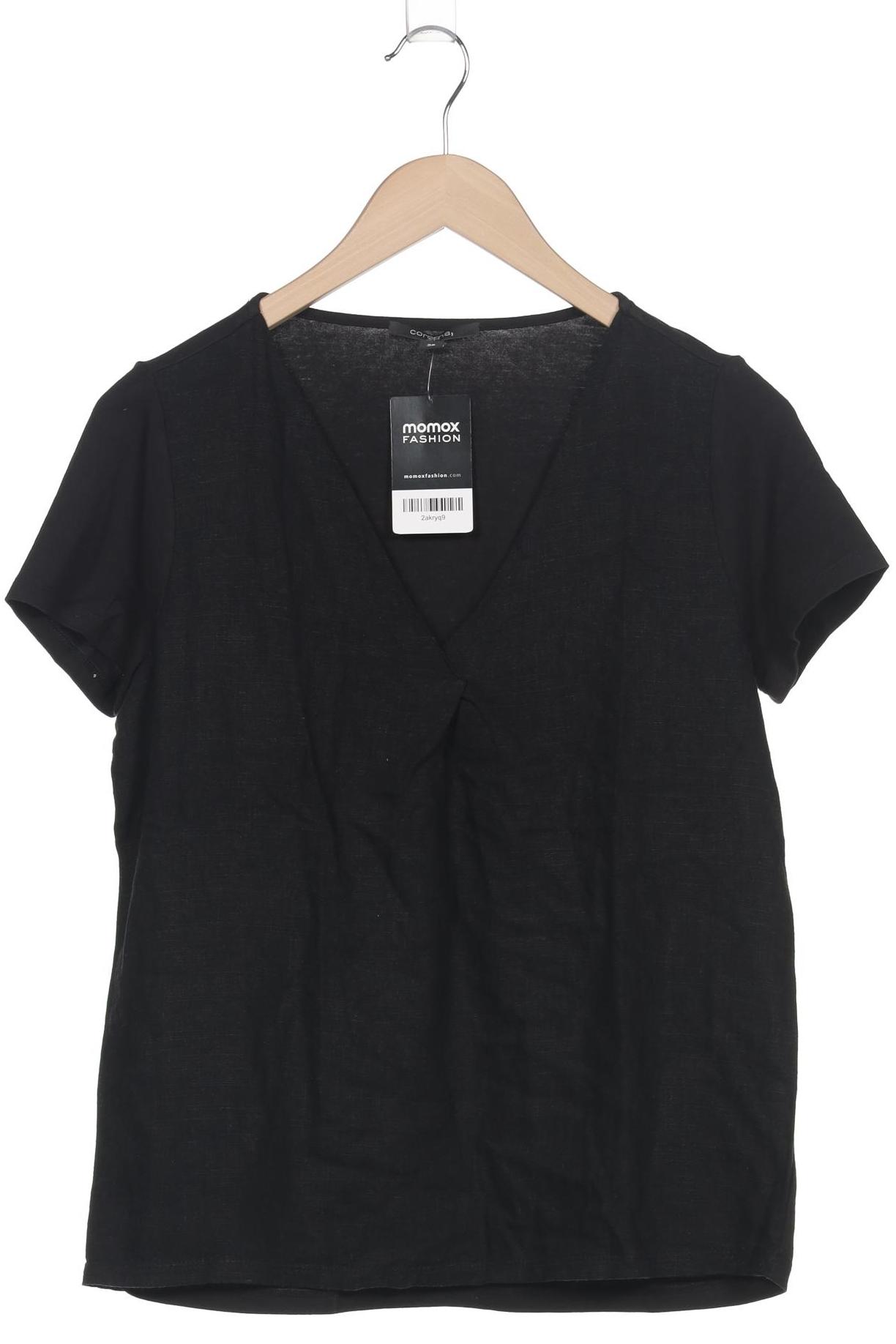 

Comma Damen T-Shirt, schwarz, Gr. 38