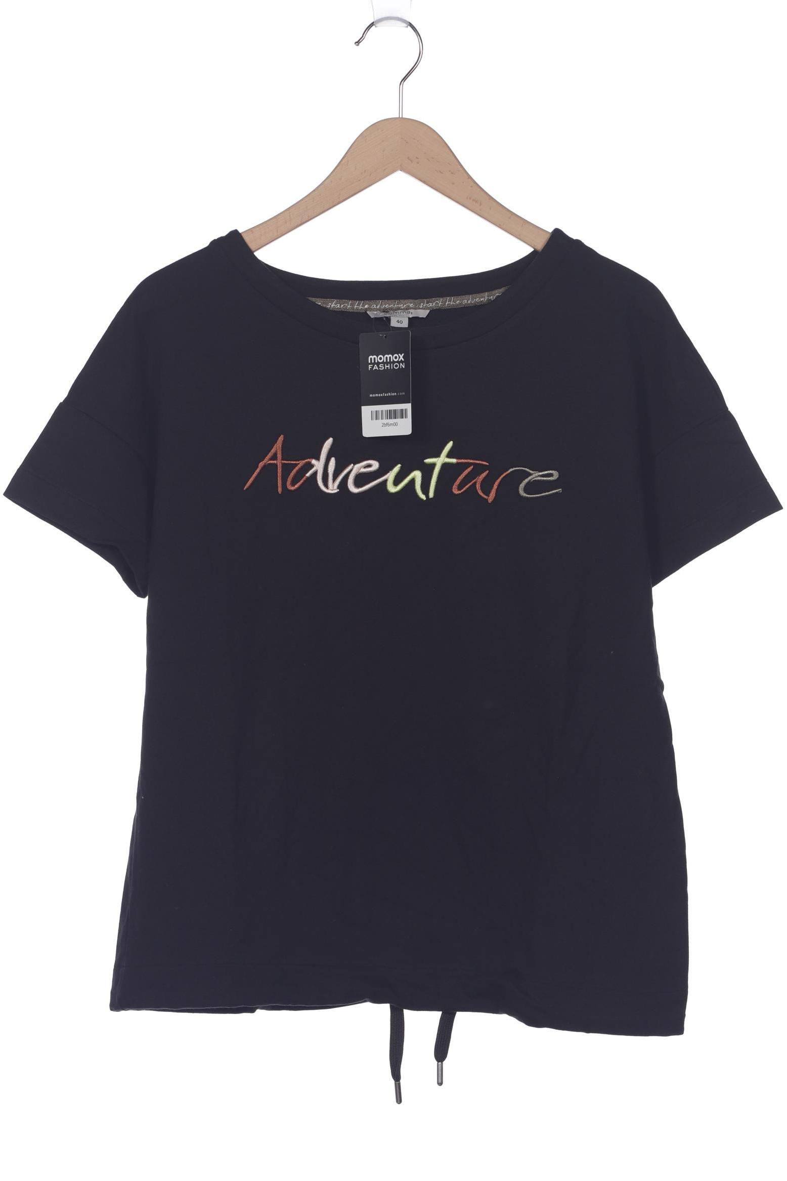 

Comma Damen T-Shirt, schwarz