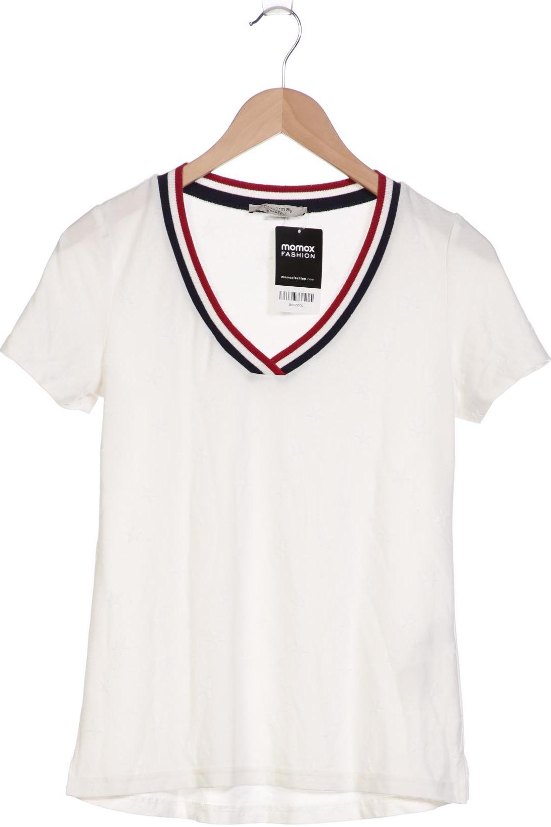 

Comma Damen T-Shirt, weiß, Gr. 34