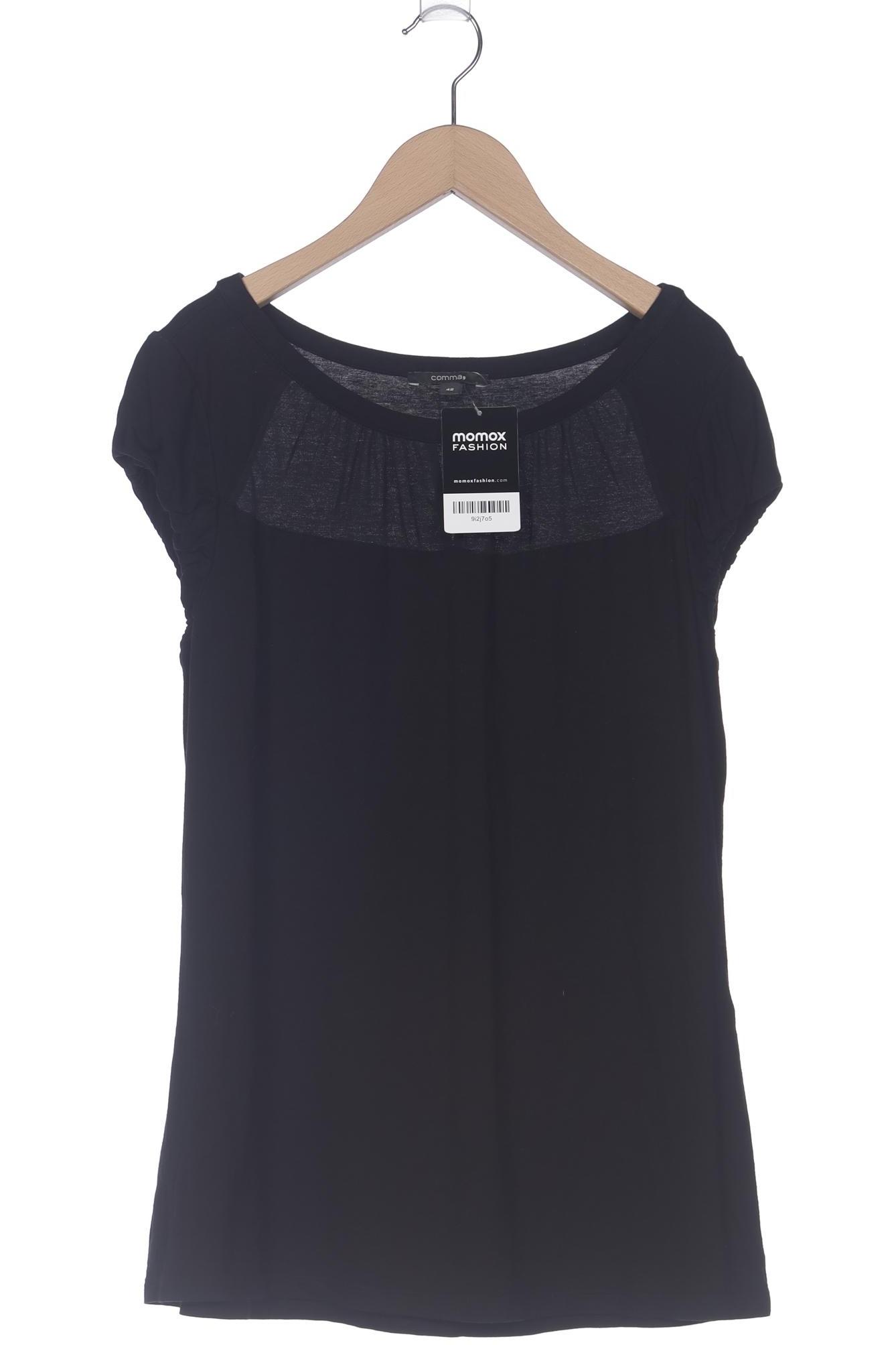 

Comma Damen T-Shirt, schwarz, Gr. 42