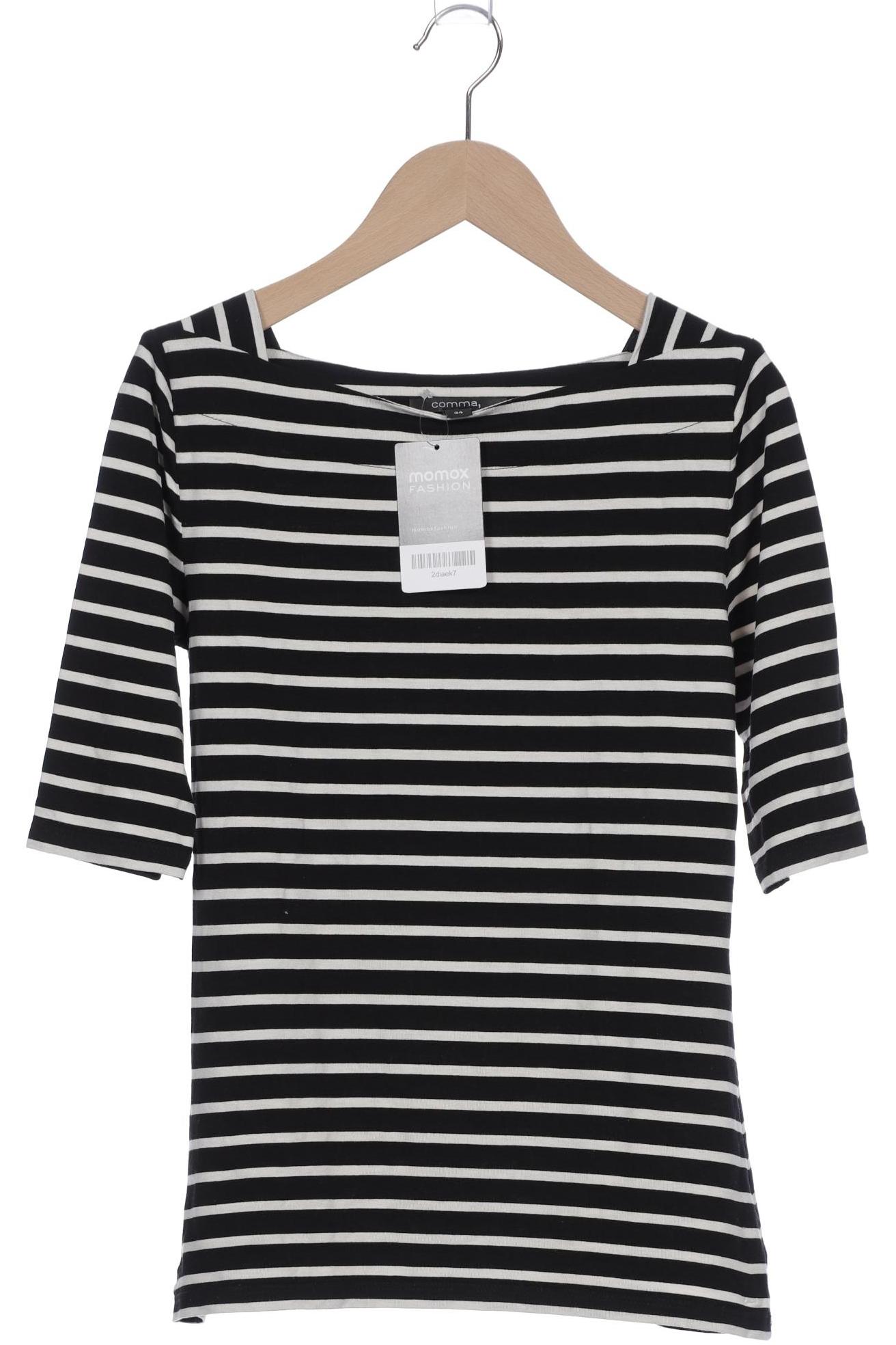 

Comma Damen T-Shirt, schwarz, Gr. 34