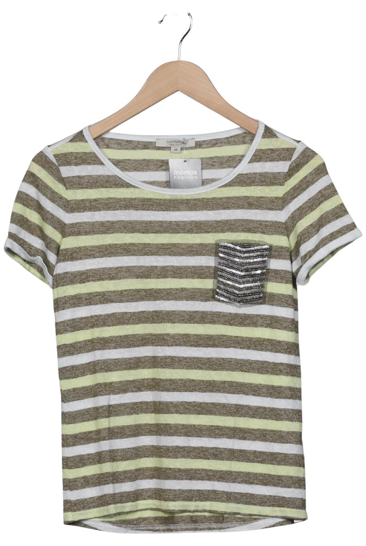 

Comma Damen T-Shirt, mehrfarbig, Gr. 34