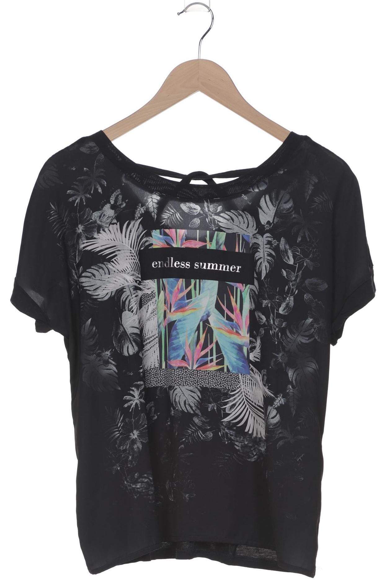 

Comma Damen T-Shirt, marineblau, Gr. 40