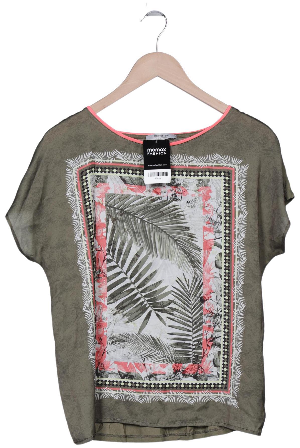 

Comma Damen T-Shirt, grün, Gr. 38