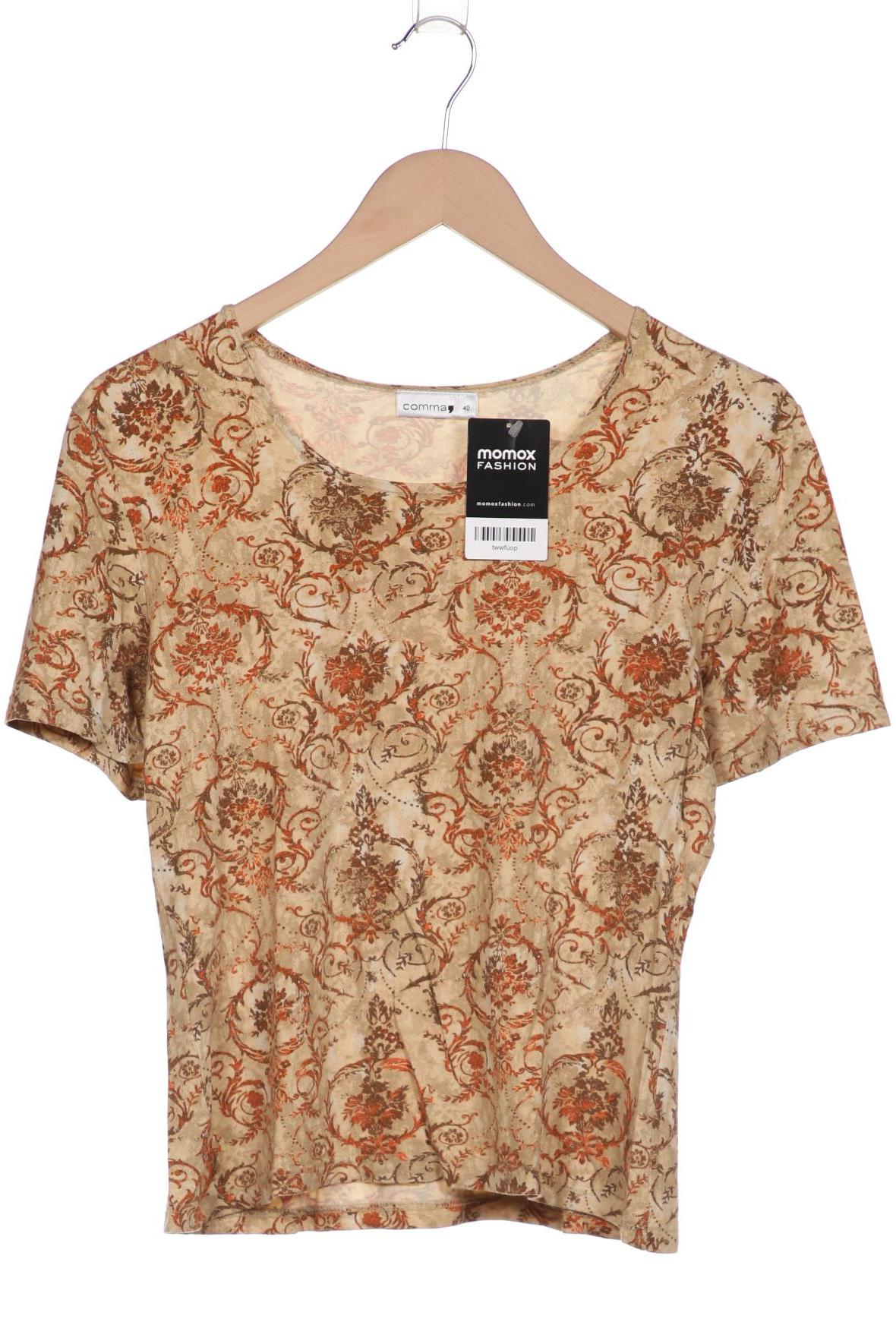 

Comma Damen T-Shirt, beige, Gr. 40