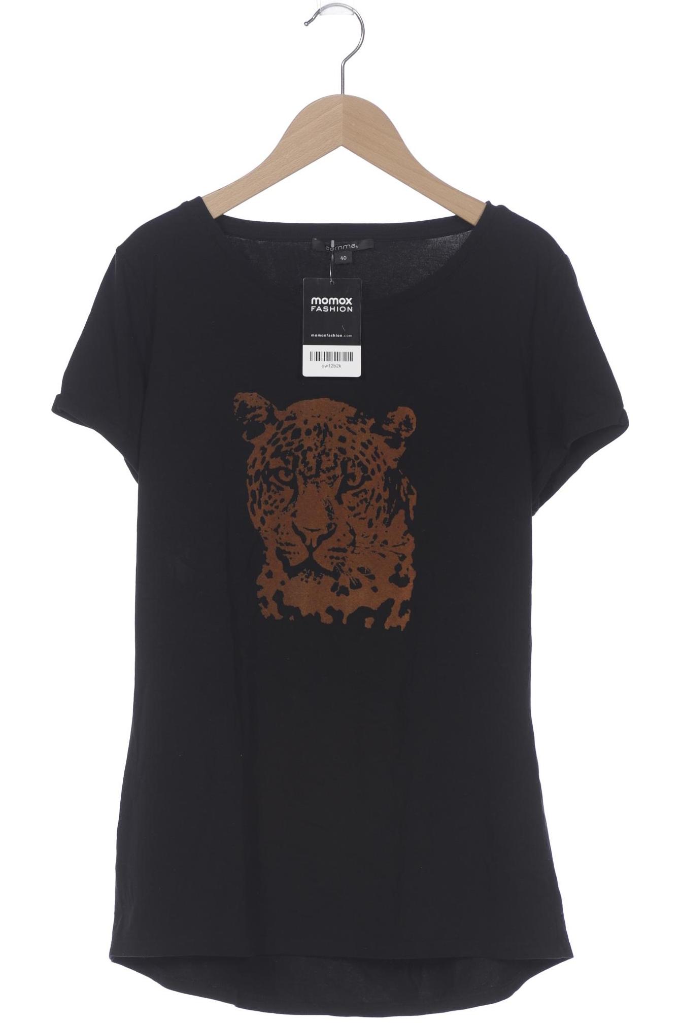 

Comma Damen T-Shirt, schwarz, Gr. 40