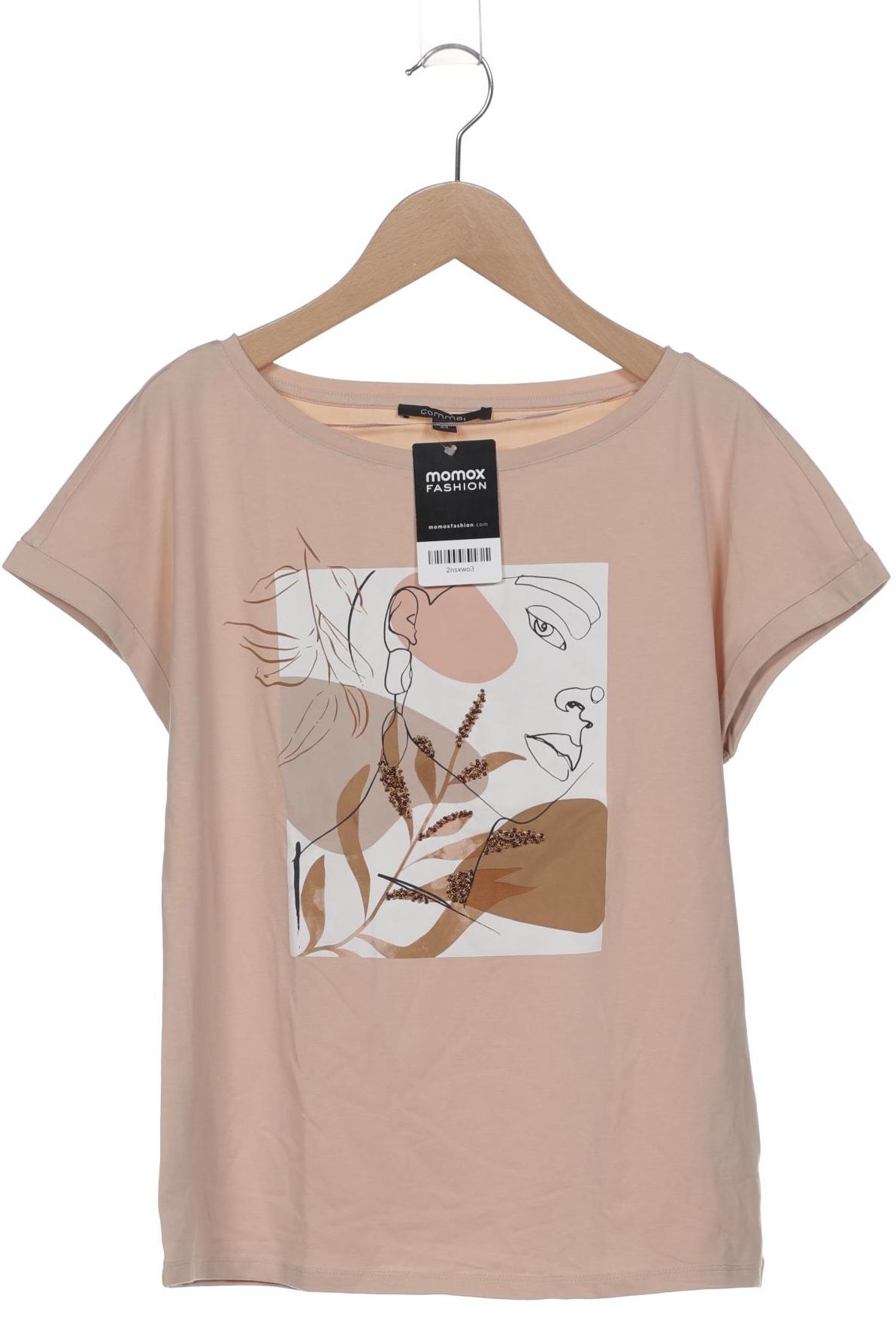 

Comma Damen T-Shirt, beige, Gr. 34