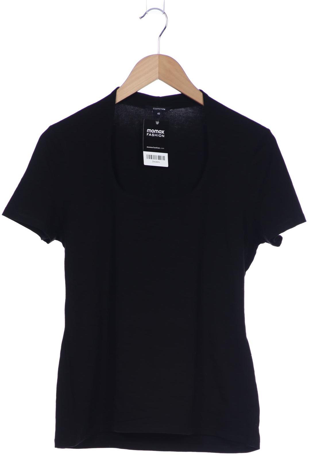 

Comma Damen T-Shirt, schwarz, Gr. 42