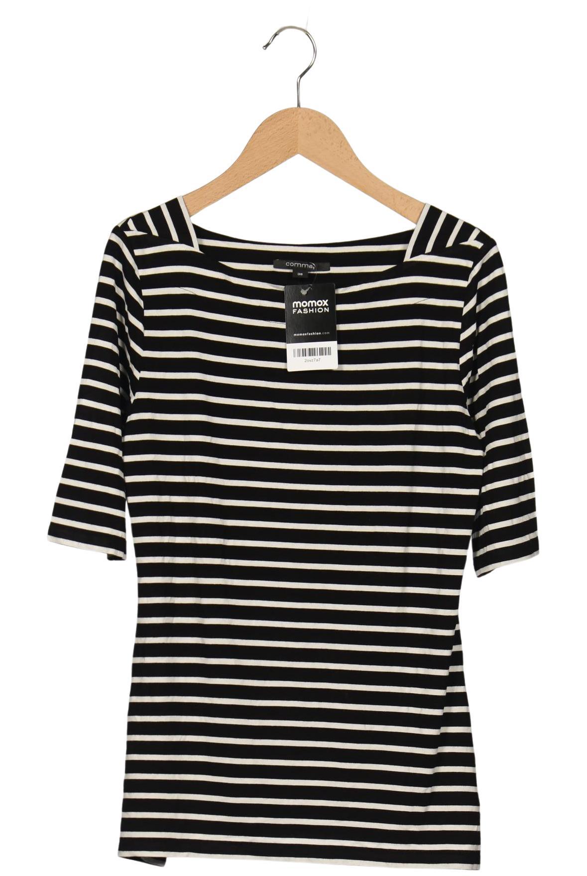 

Comma Damen T-Shirt, schwarz, Gr. 38