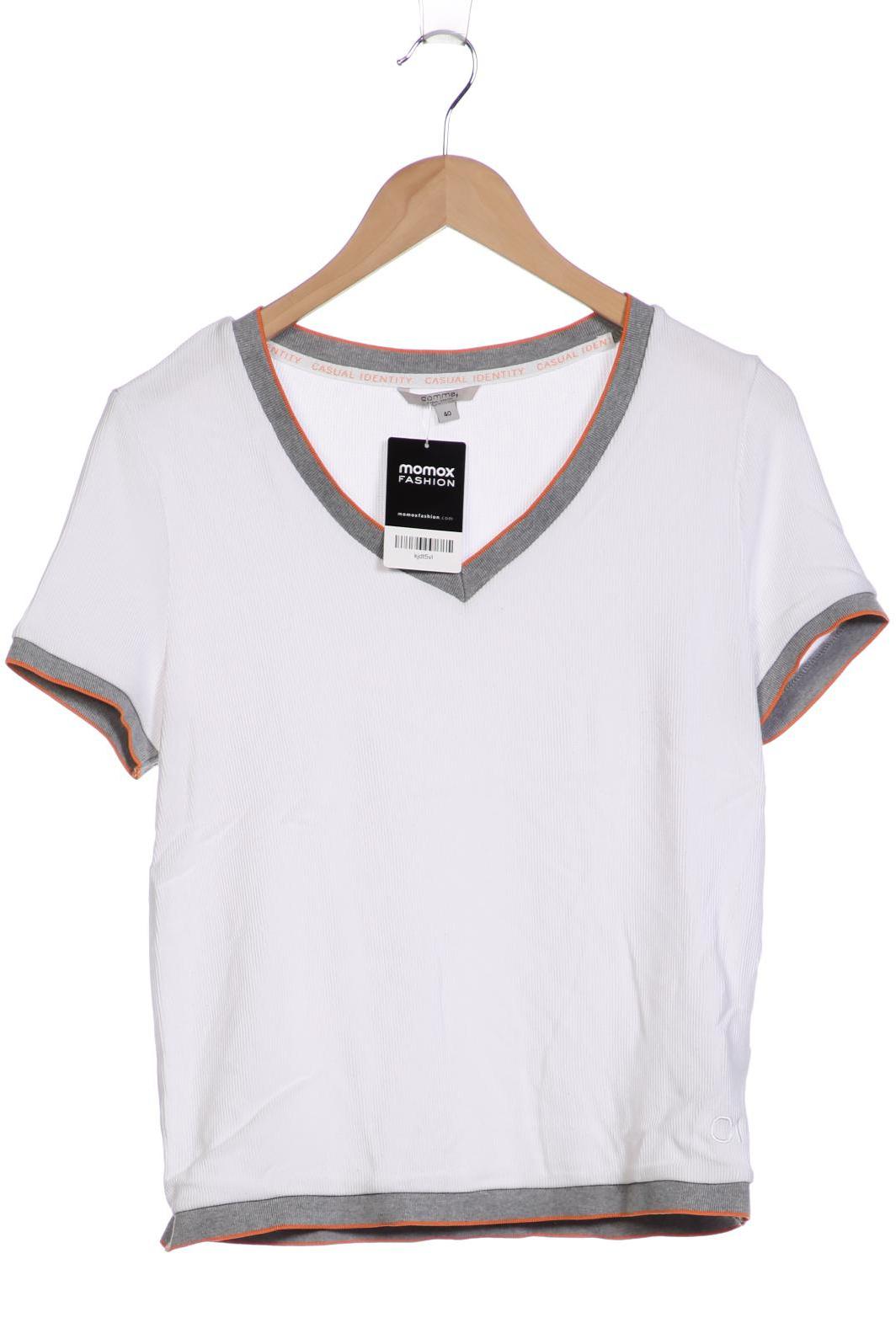 

Comma Damen T-Shirt, weiß, Gr. 40