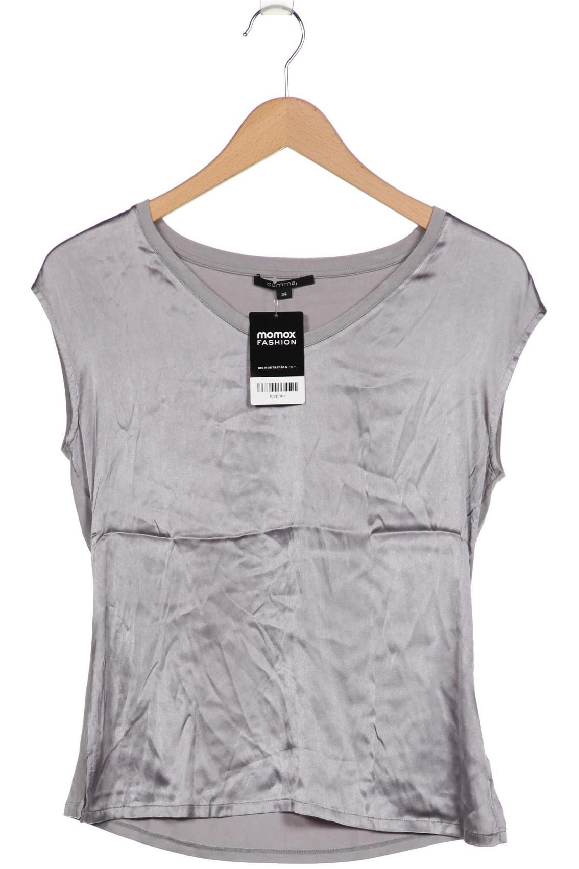 

Comma Damen T-Shirt, grau, Gr. 34