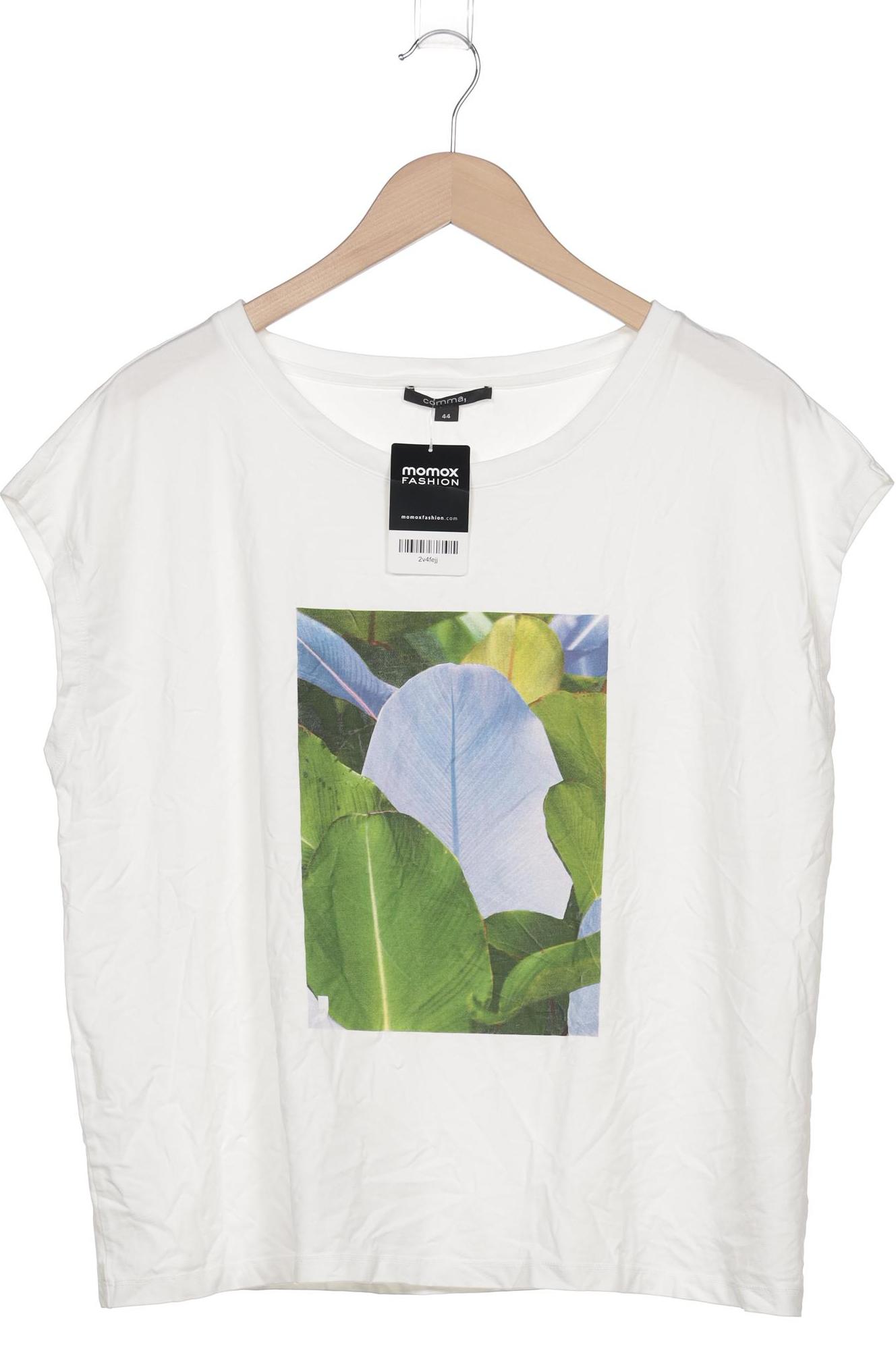 

Comma Damen T-Shirt, cremeweiß, Gr. 44
