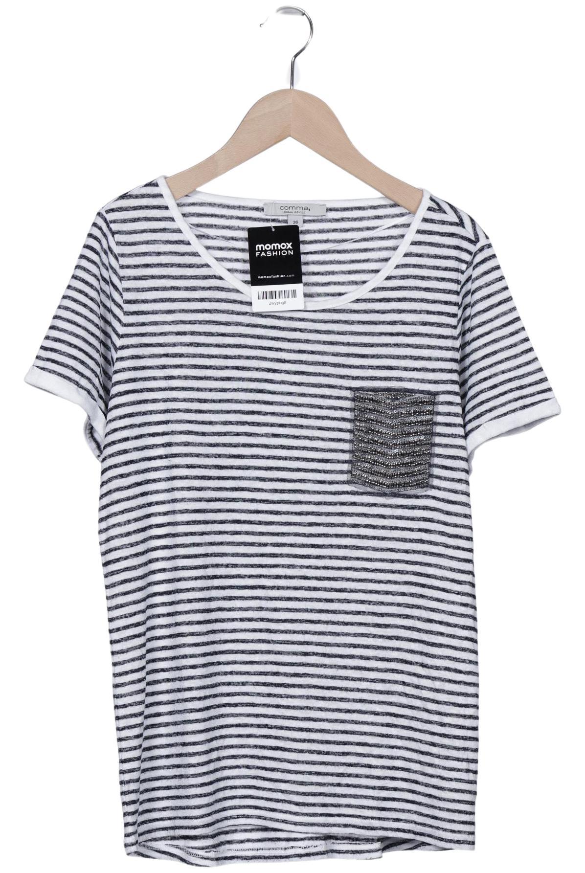 

Comma Damen T-Shirt, schwarz, Gr. 36