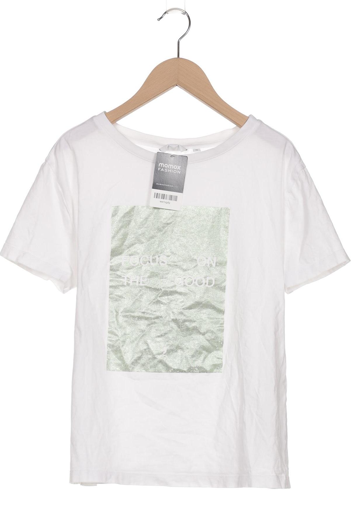 

Comma Damen T-Shirt, weiß, Gr. 38