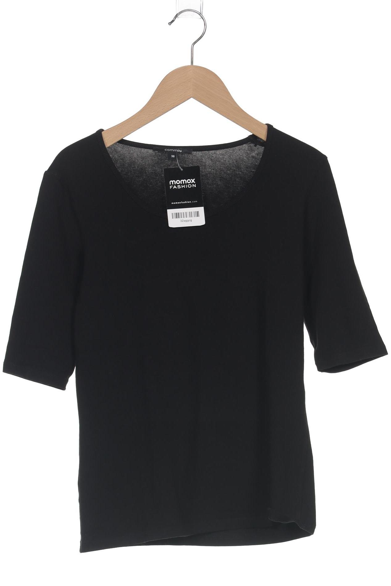 

Comma Damen T-Shirt, schwarz, Gr. 36