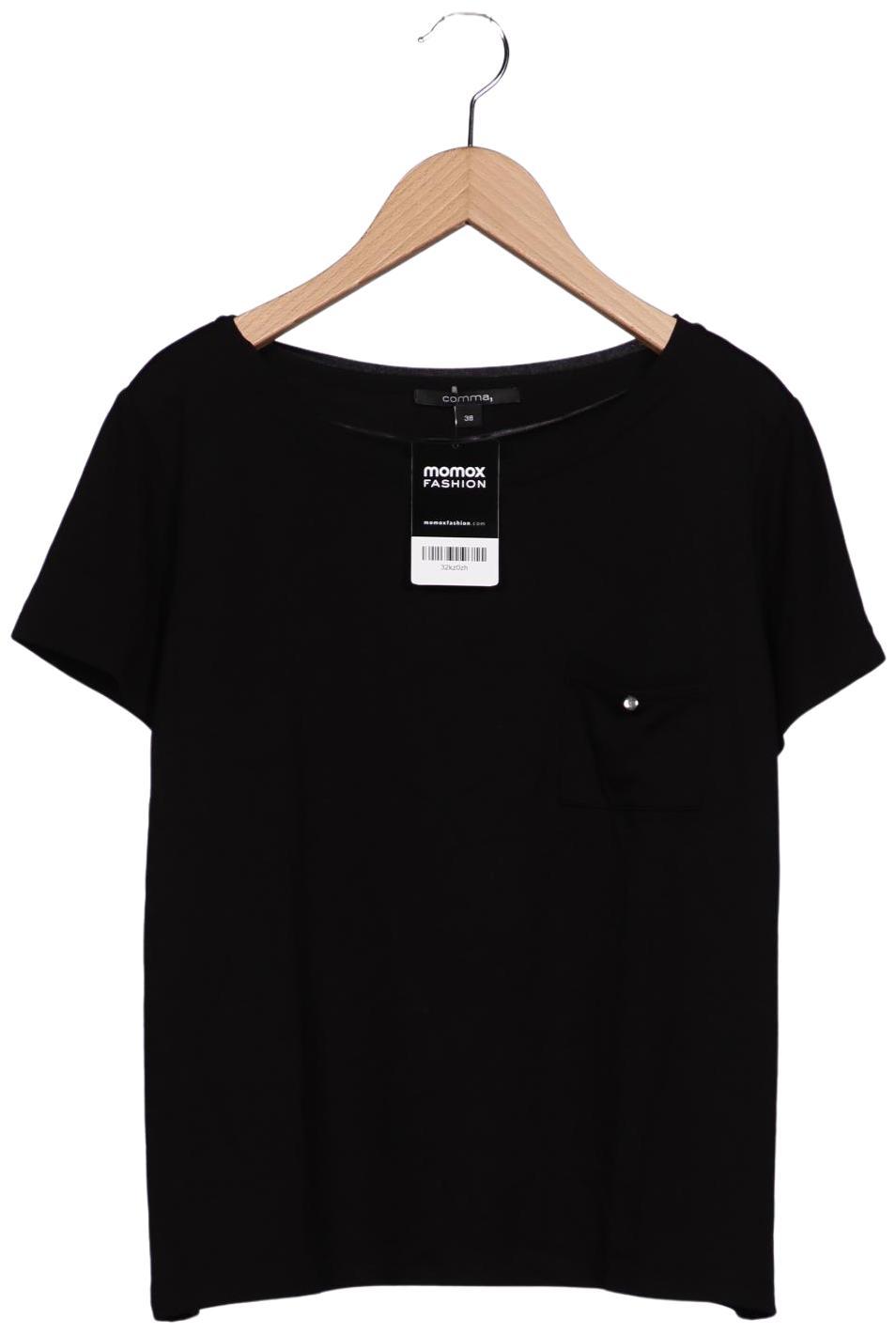 

Comma Damen T-Shirt, schwarz, Gr. 38