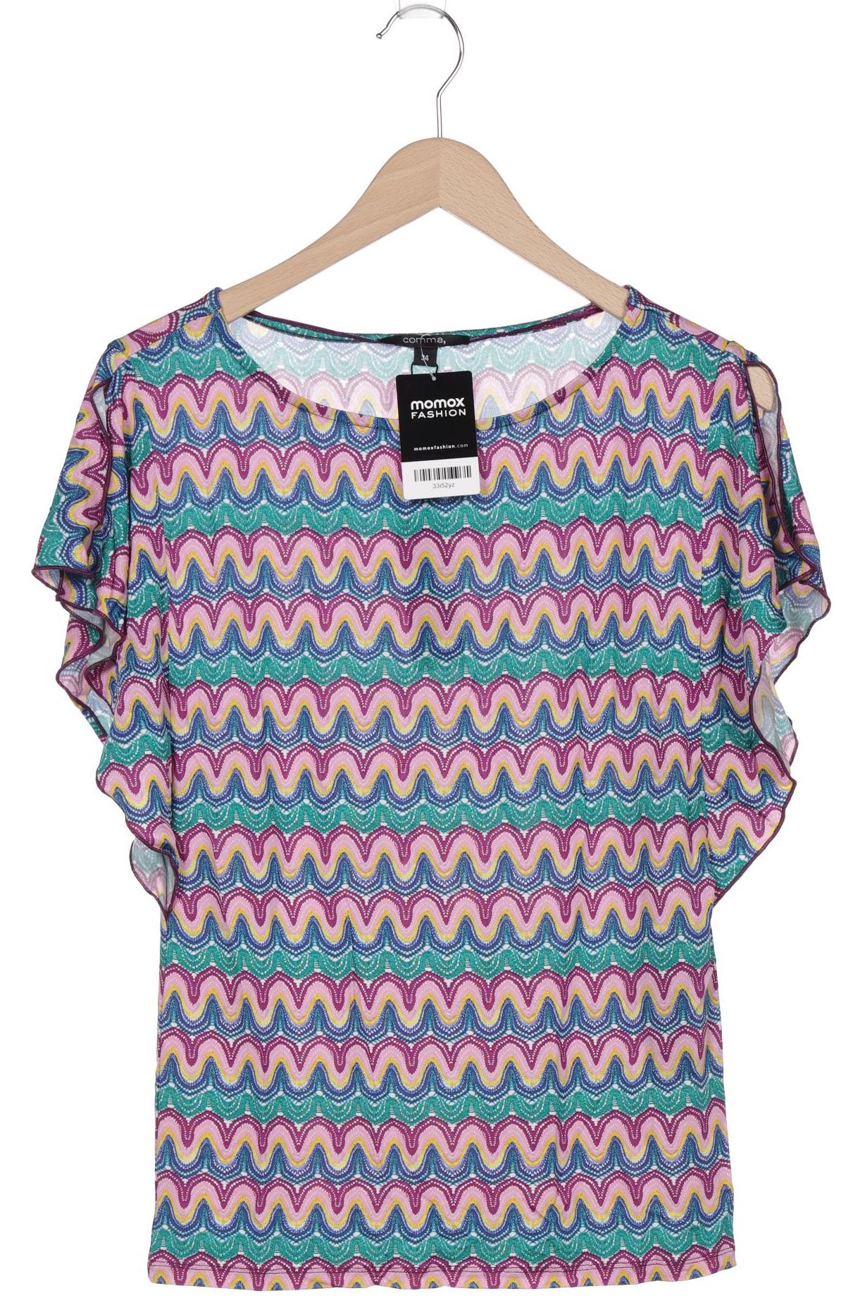 

Comma Damen T-Shirt, mehrfarbig