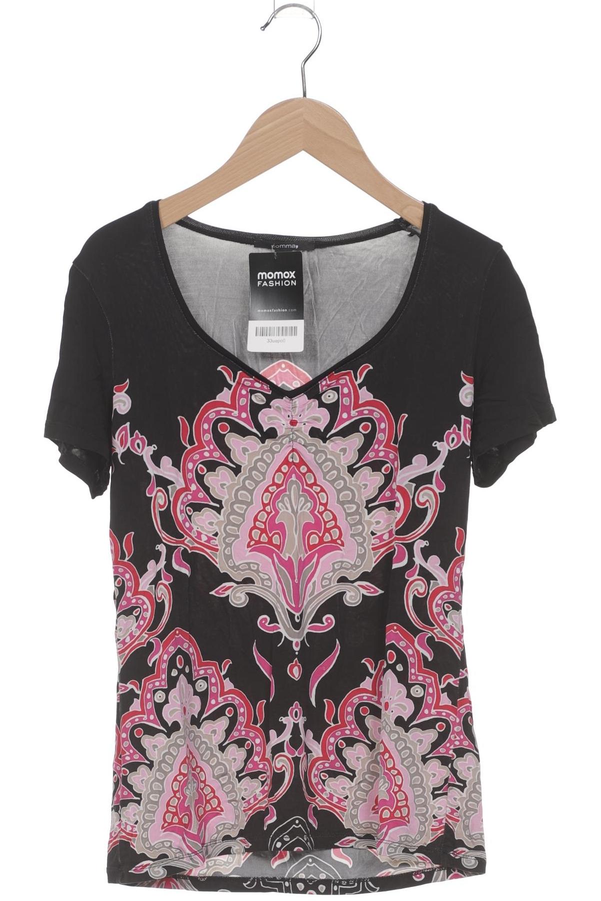 

Comma Damen T-Shirt, schwarz, Gr. 36