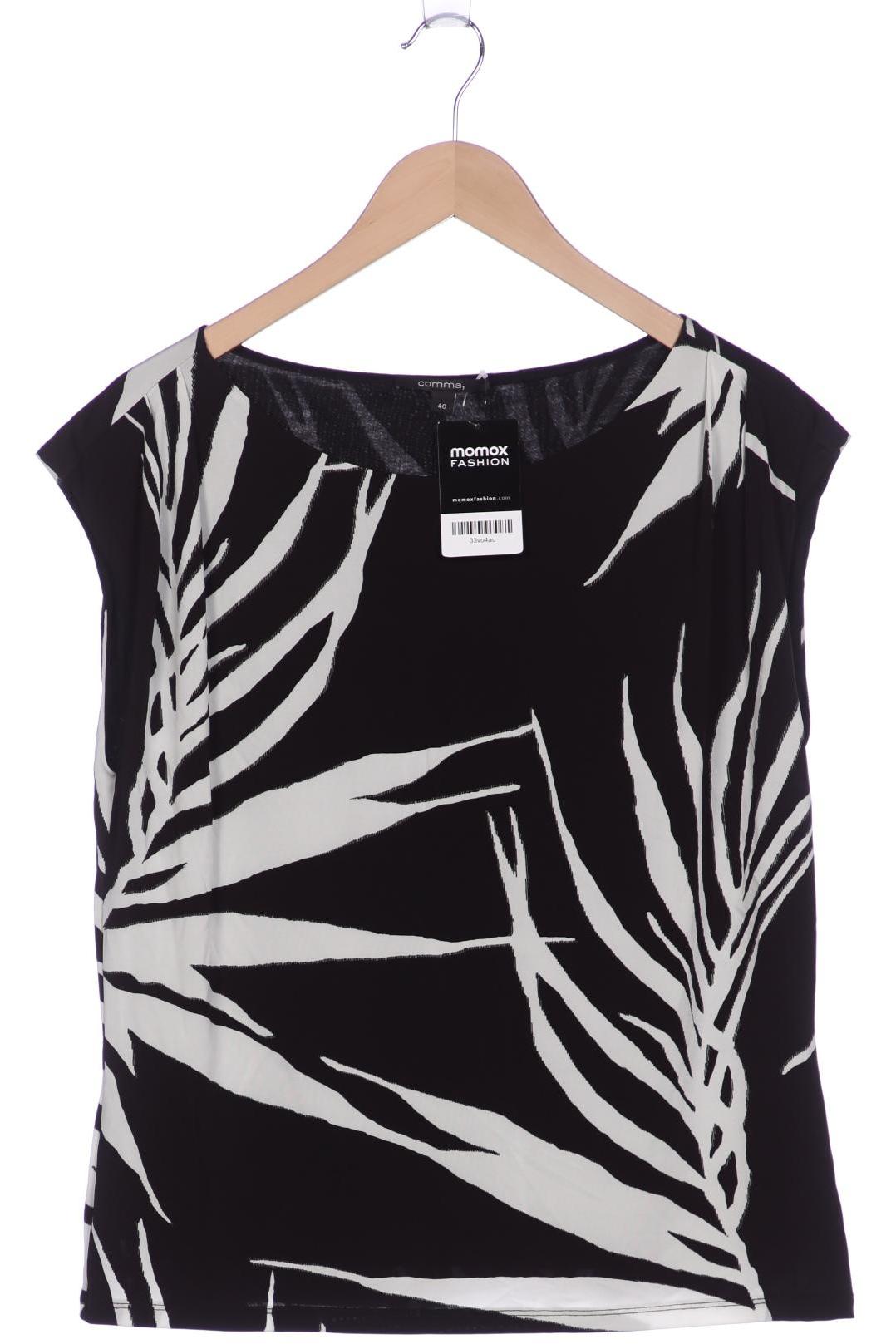 

Comma Damen T-Shirt, schwarz, Gr. 40