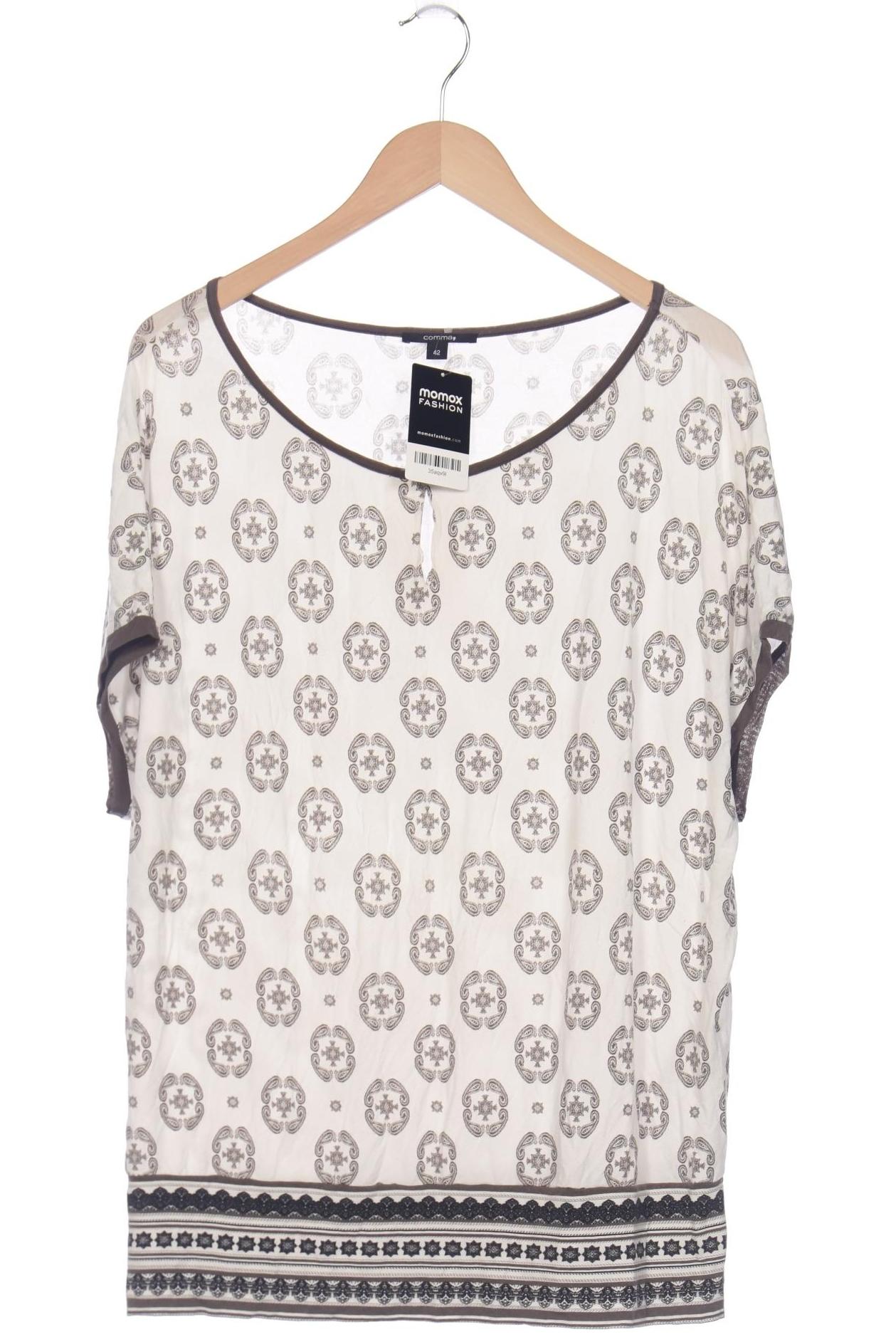 

Comma Damen T-Shirt, weiß, Gr. 42